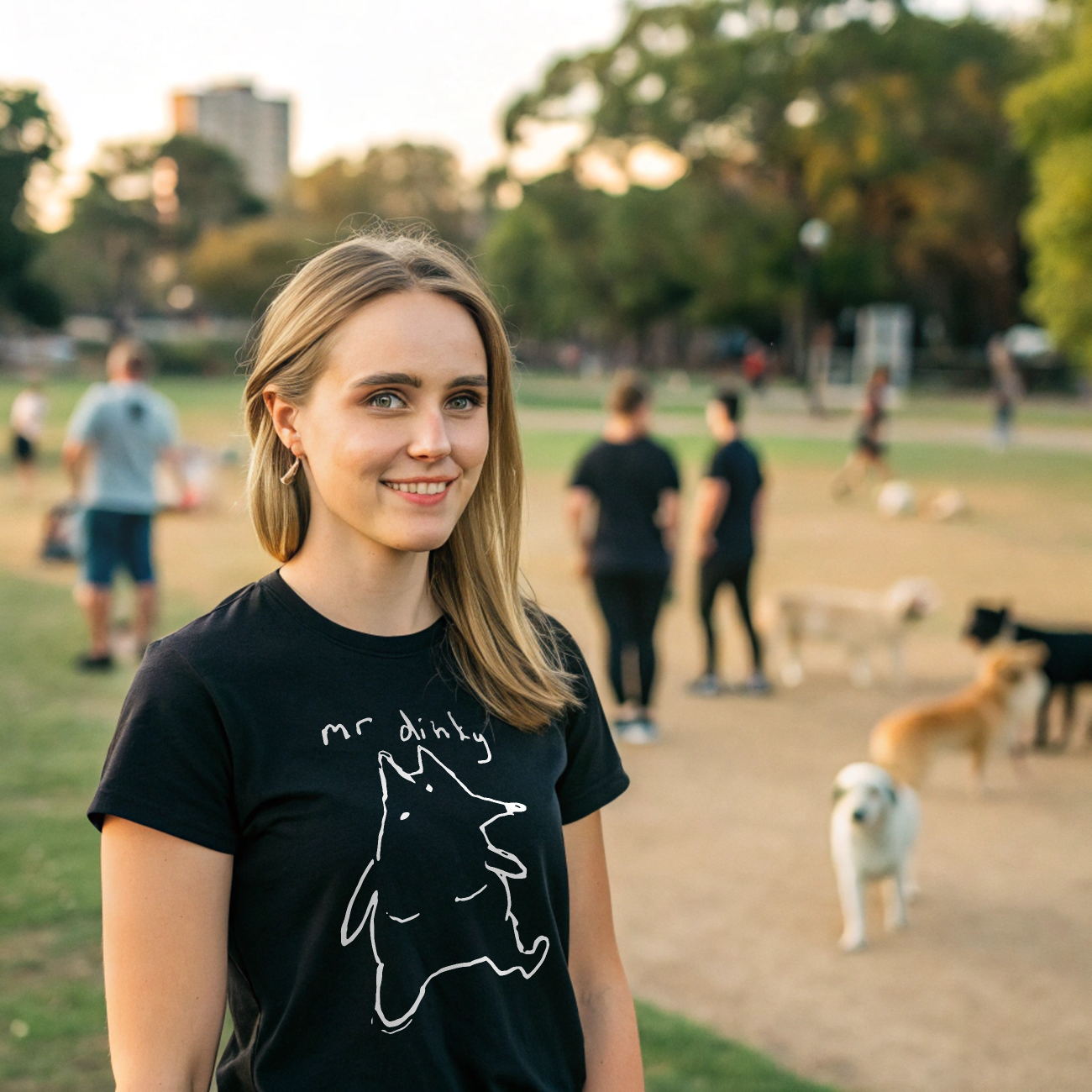 Mr Dinky Minimalist Dog Unisex Tee product thumbnail image Mr Dinky Minimalist Dog Unisex Tee product thumbnail image