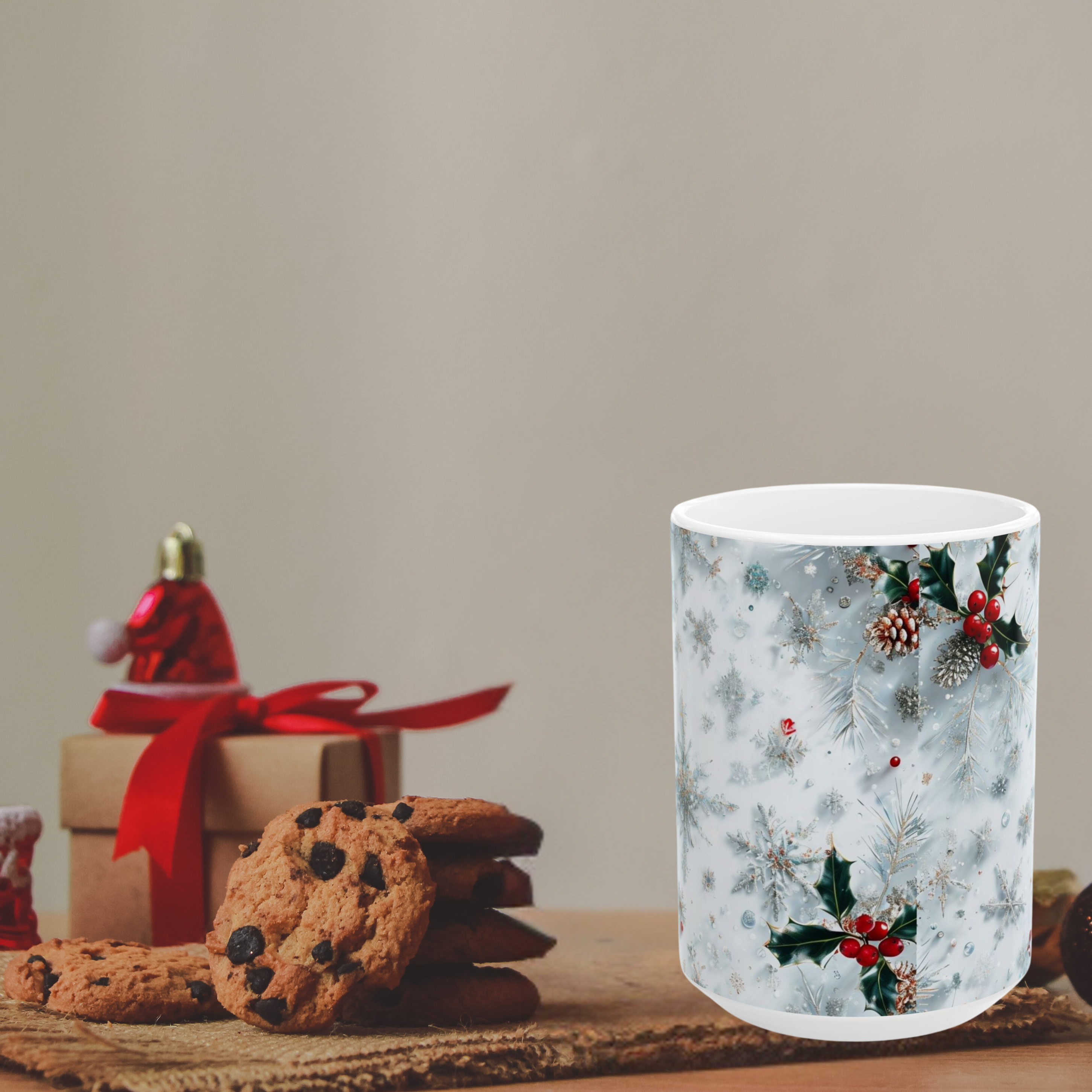 Let It Snow! Festive Snowflake Ceramic Holiday Mug, (11oz, 15oz) product thumbnail image Let It Snow! Festive Snowflake Ceramic Holiday Mug, (11oz, 15oz) product thumbnail image