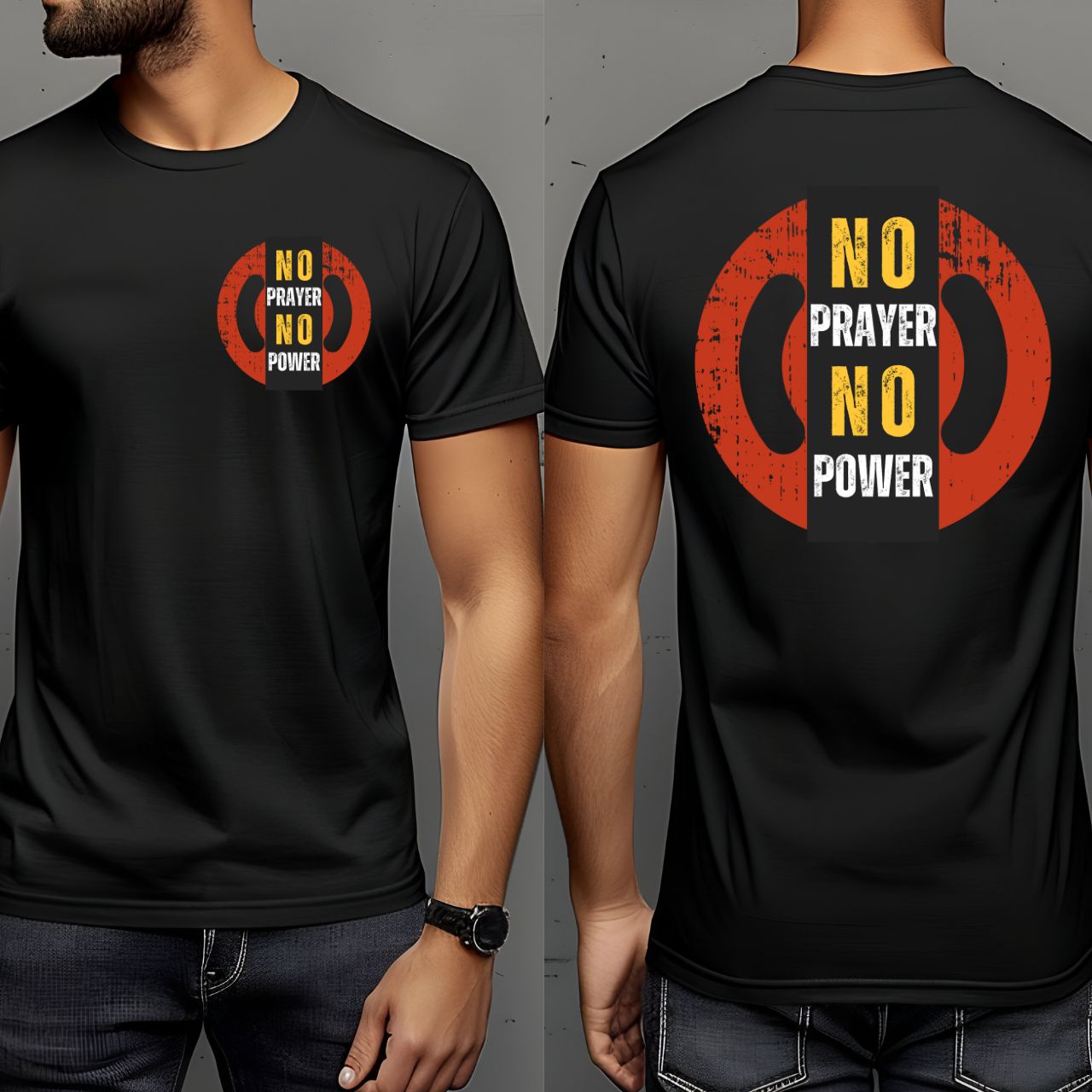 No Prayer No Power Fr & Bk product thumbnail image No Prayer No Power Fr & Bk product thumbnail image