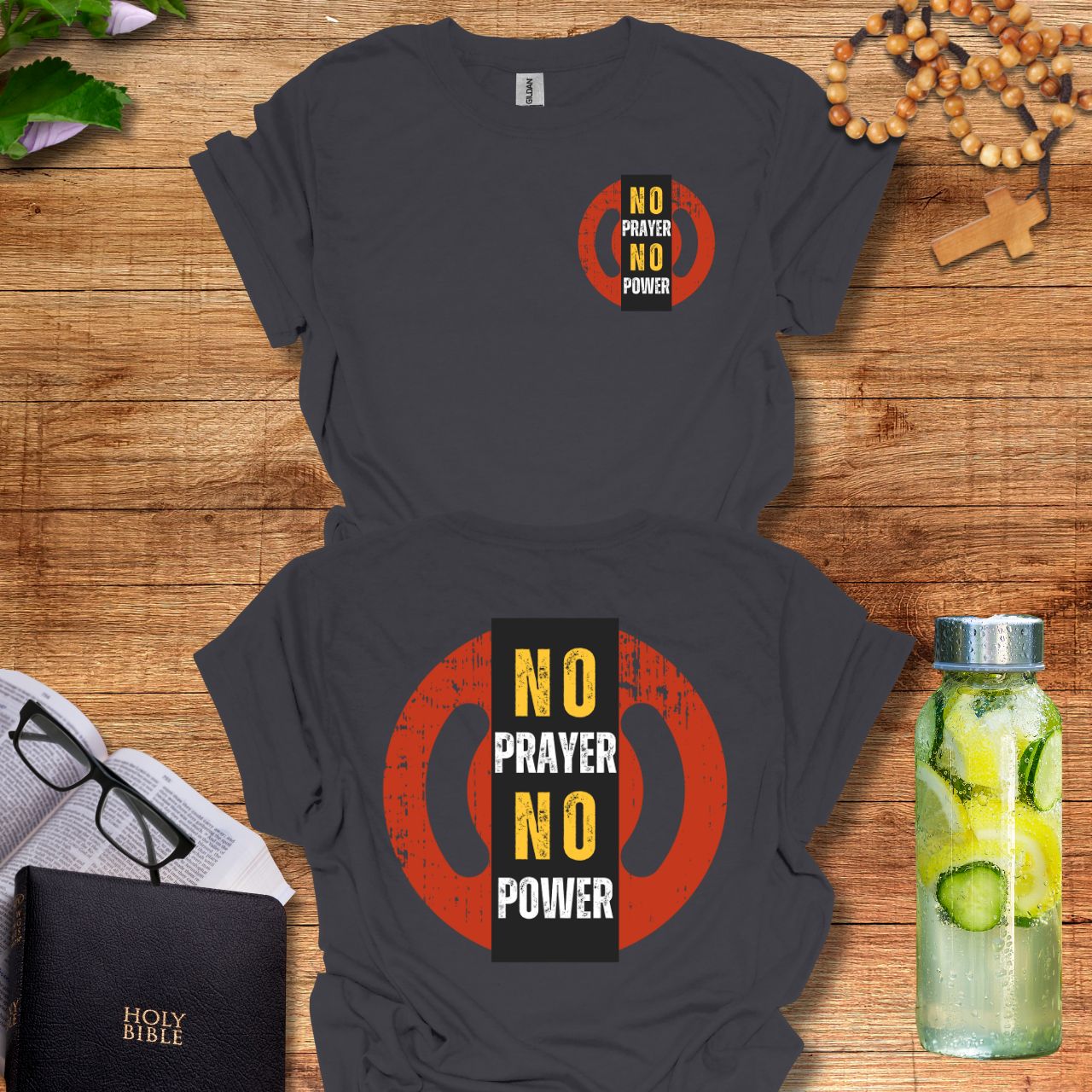 No Prayer No Power Fr & Bk product thumbnail image No Prayer No Power Fr & Bk product thumbnail image