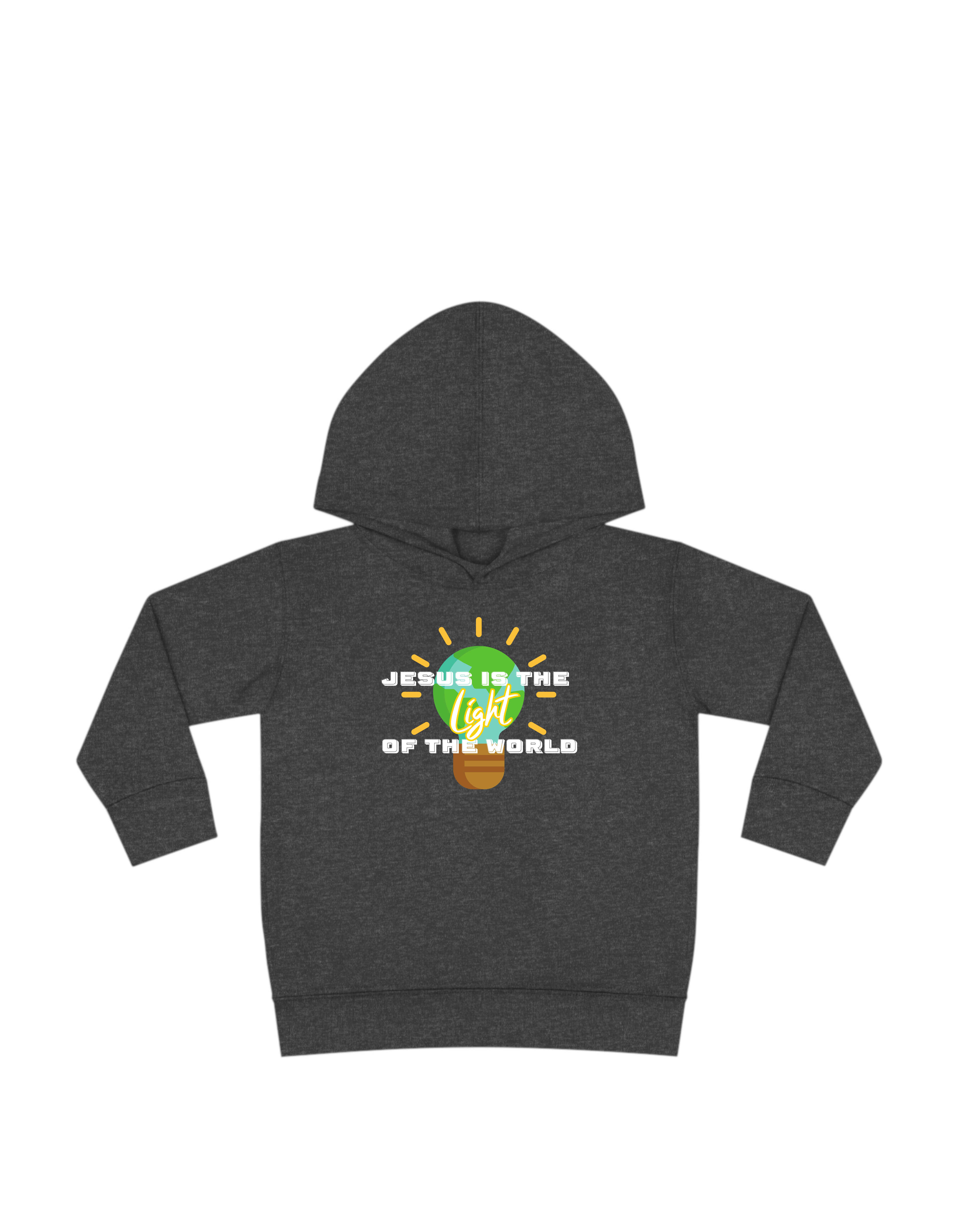 Jesus is the Light of the World Toddler Pullover Fleece Hoodie product thumbnail image Jesus is the Light of the World Toddler Pullover Fleece Hoodie product thumbnail image