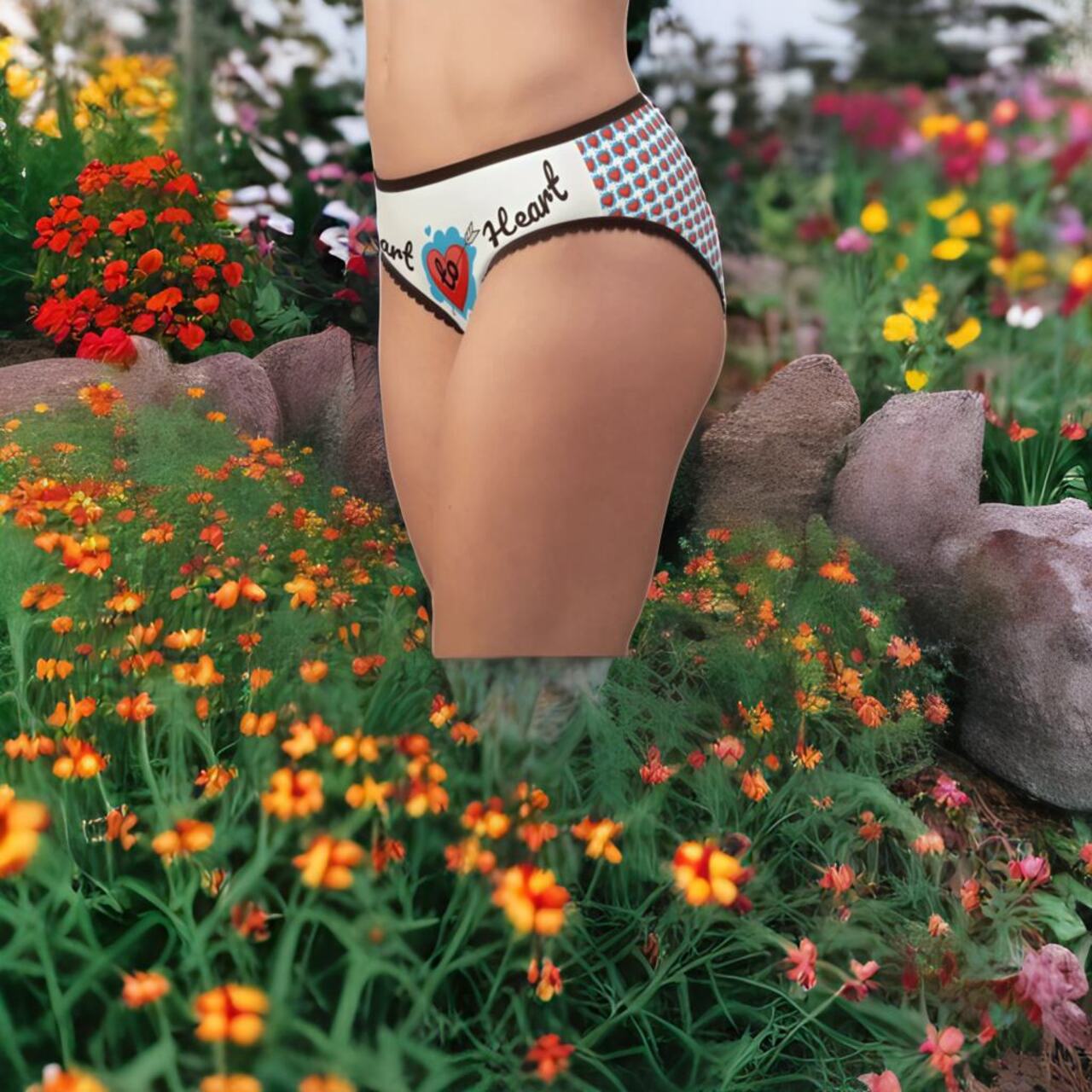 Heart to Heart Women's Briefs (AOP)