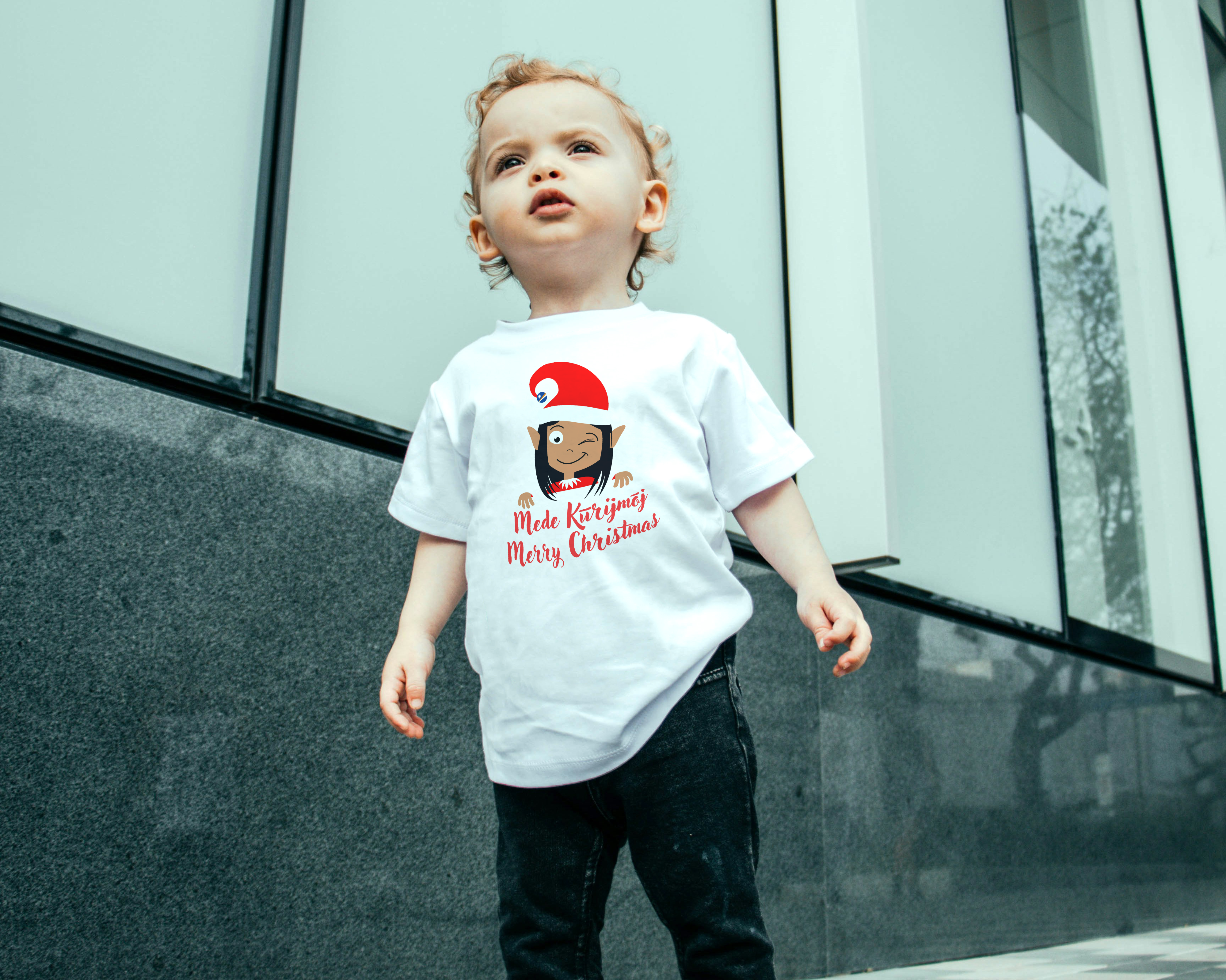 Christmas Winking Elf Infant Tee