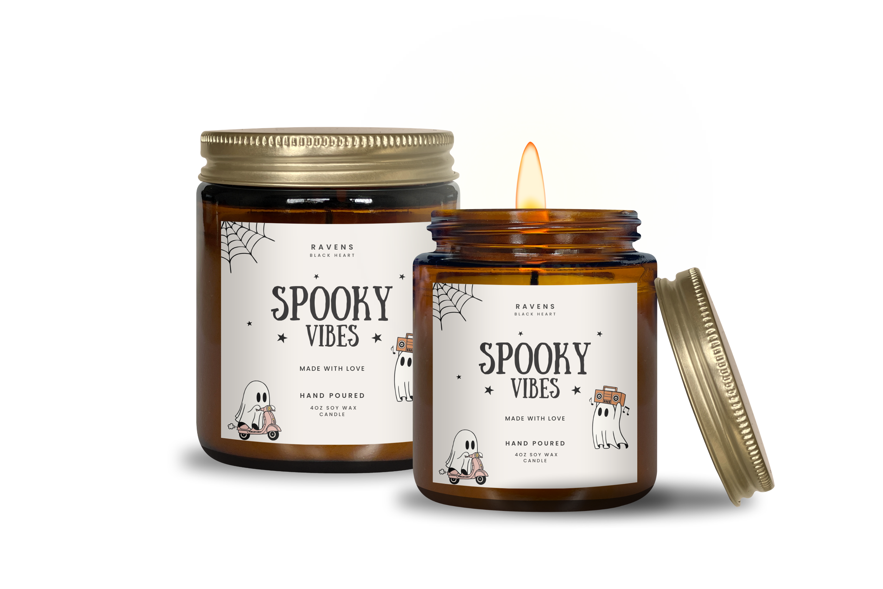 Soy Candle - Spooky Vibes Scented product thumbnail image Soy Candle - Spooky Vibes Scented product thumbnail image