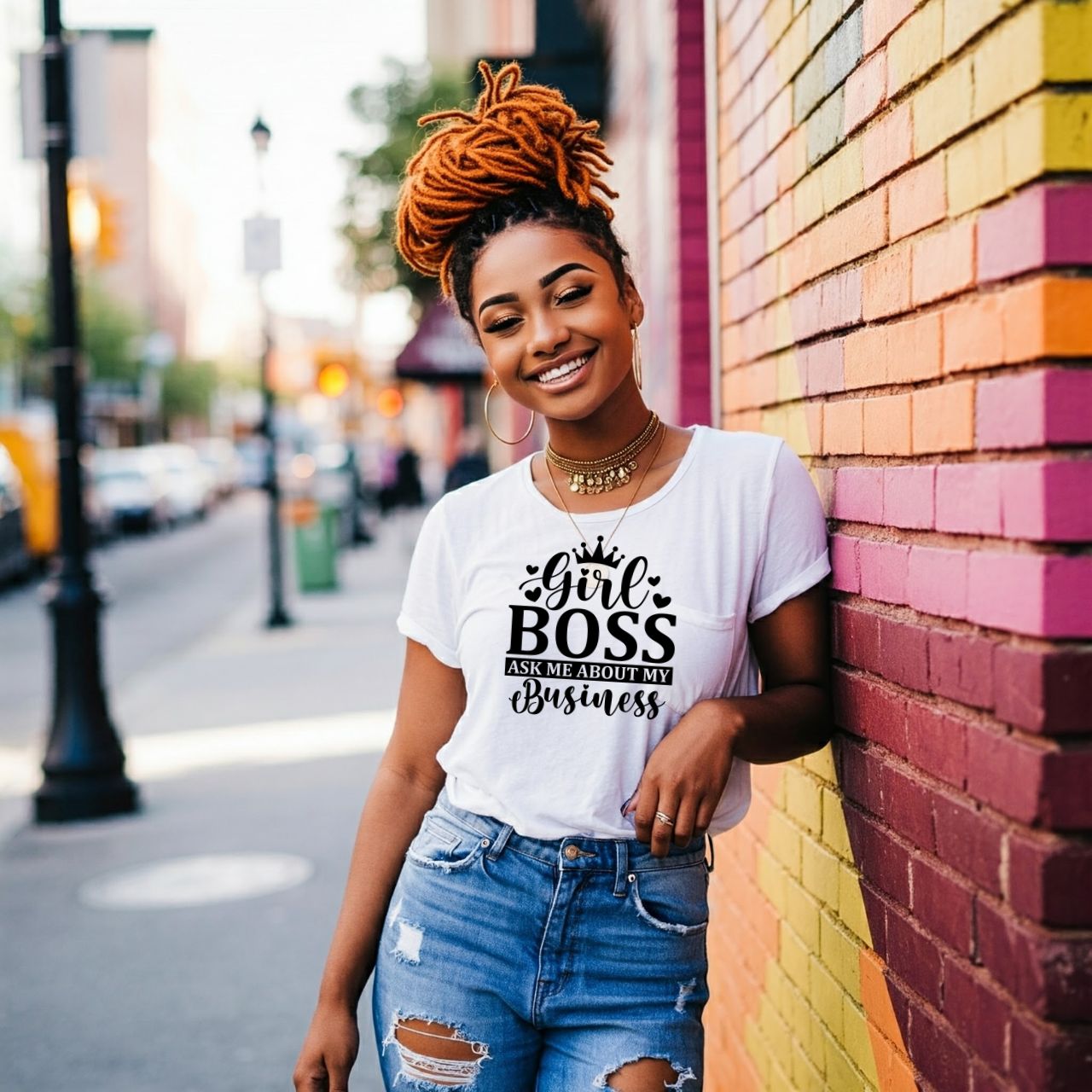 Girl Boss T-Shirt | Cute Graphic Tee for Women | Boss Babe Shirt | Entrepreneur Gift | Inspirational Shirt product thumbnail image Girl Boss T-Shirt | Cute Graphic Tee for Women | Boss Babe Shirt | Entrepreneur Gift | Inspirational Shirt product thumbnail image