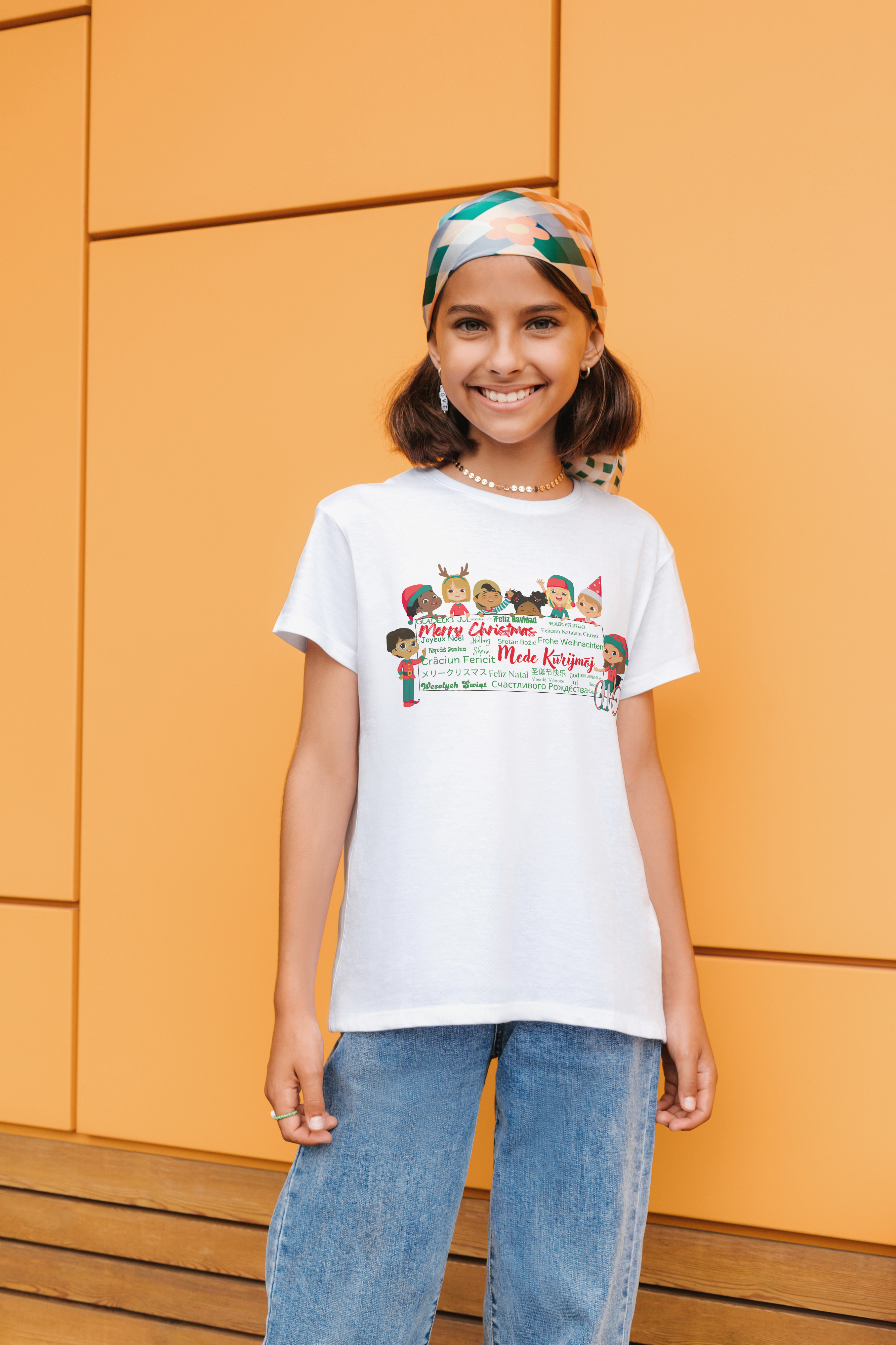 Kids T-Shirt All the ways to say Merry Christmas