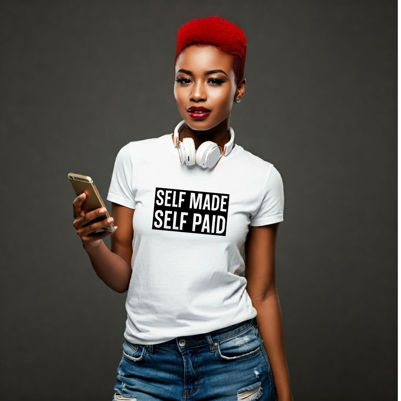 Self Made Self Paid T-Shirt | Boss Babe Motivation | Women Entrepreneur Gift product thumbnail image Self Made Self Paid T-Shirt | Boss Babe Motivation | Women Entrepreneur Gift product thumbnail image