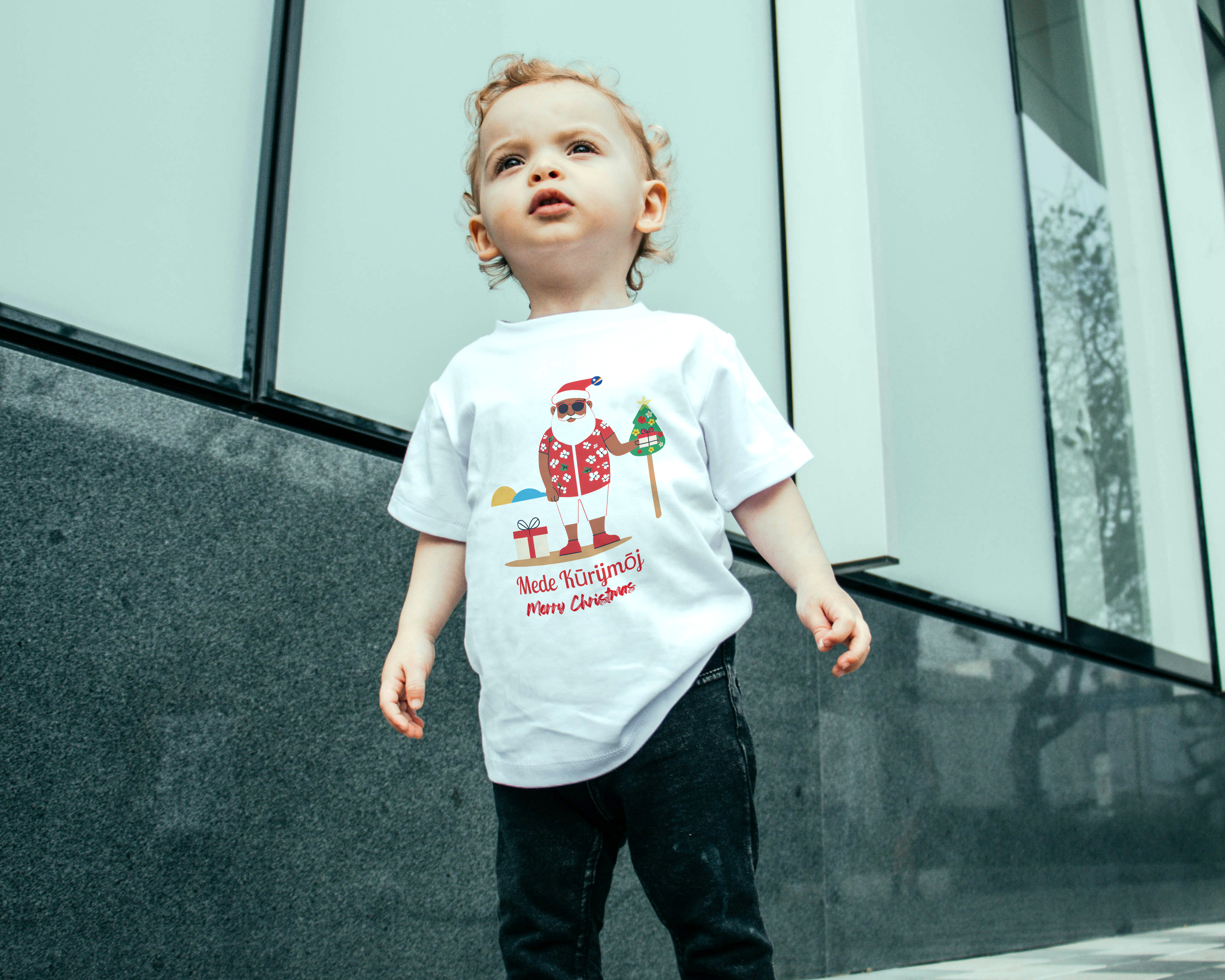 Infant T-Shirt Beach Santa 