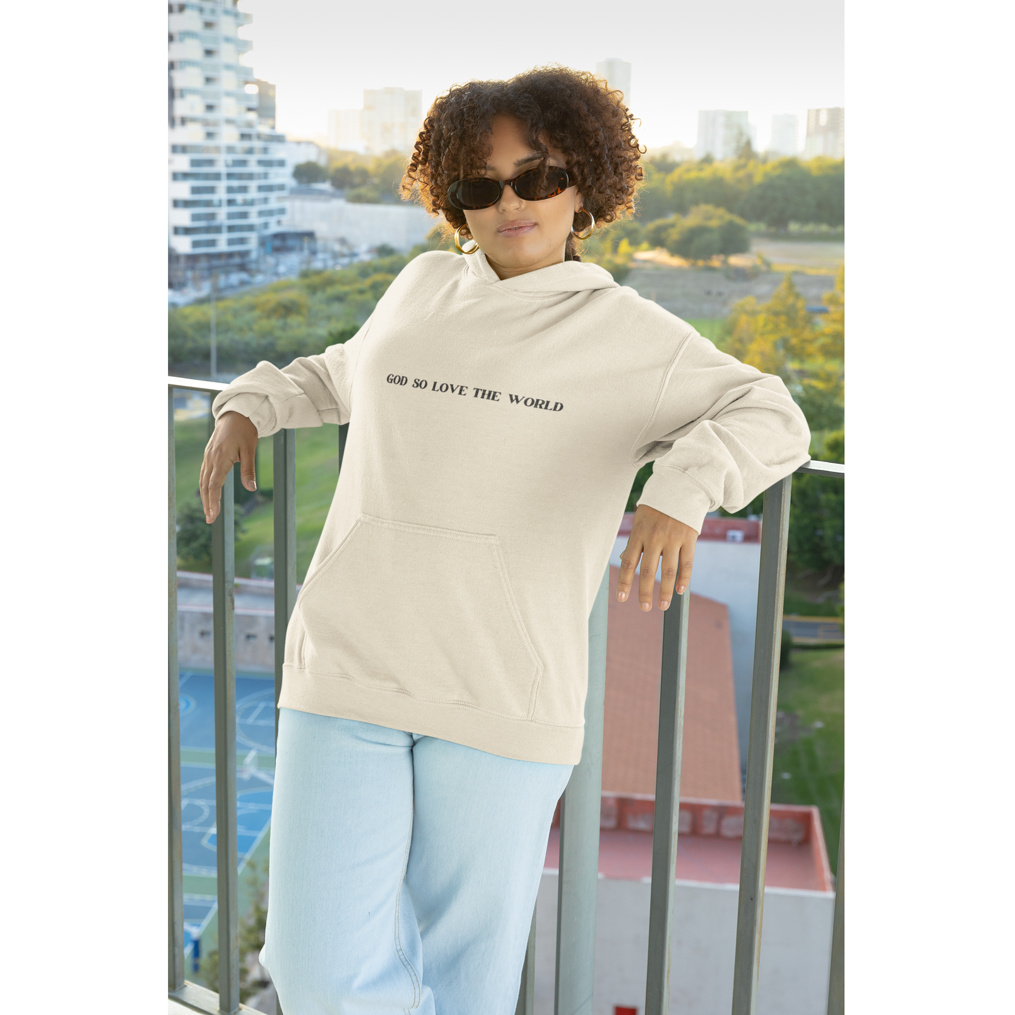 Christian Religious Bible Verse John 3:16 Hoodie Sweatshirt, Unisex Christian Apparel, Religious Gift, Bible Verse Clothing, Christian product thumbnail image