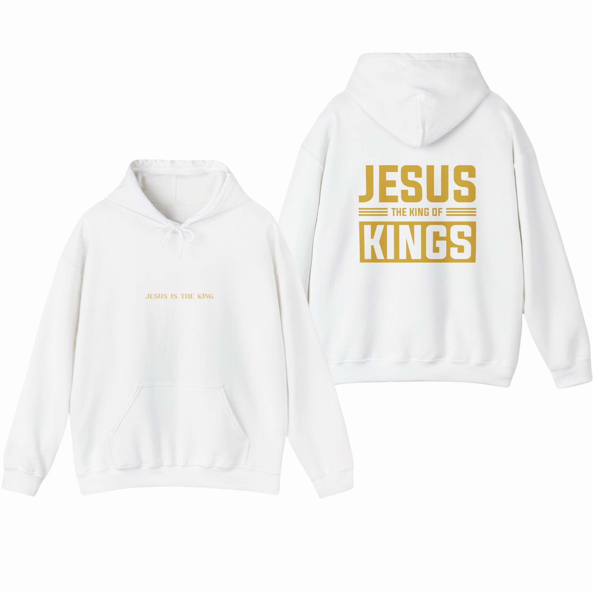 Christian Religious Hoodie, Jesus King Of Kings Sweatshirt, Unisex Christian Apparel, Christian Gift, Religious Hooded Sweatshirt product thumbnail image Christian Religious Hoodie, Jesus King Of Kings Sweatshirt, Unisex Christian Apparel, Christian Gift, Religious Hooded Sweatshirt product thumbnail image