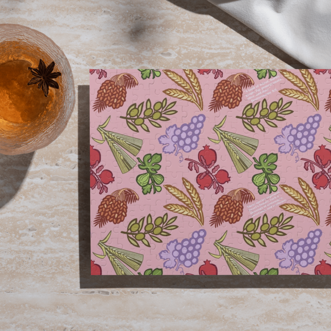 Jewish Heritage Puzzle – Seven Species (120, 252, 500-Piece)