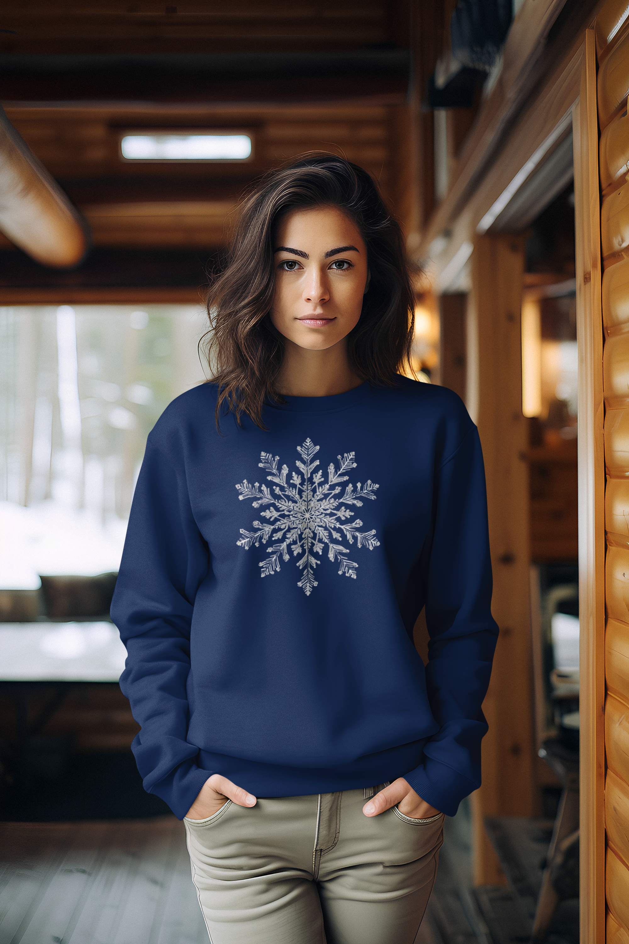 Crystal Snowflake Unisex Sweatshirt product thumbnail image Crystal Snowflake Unisex Sweatshirt product thumbnail image