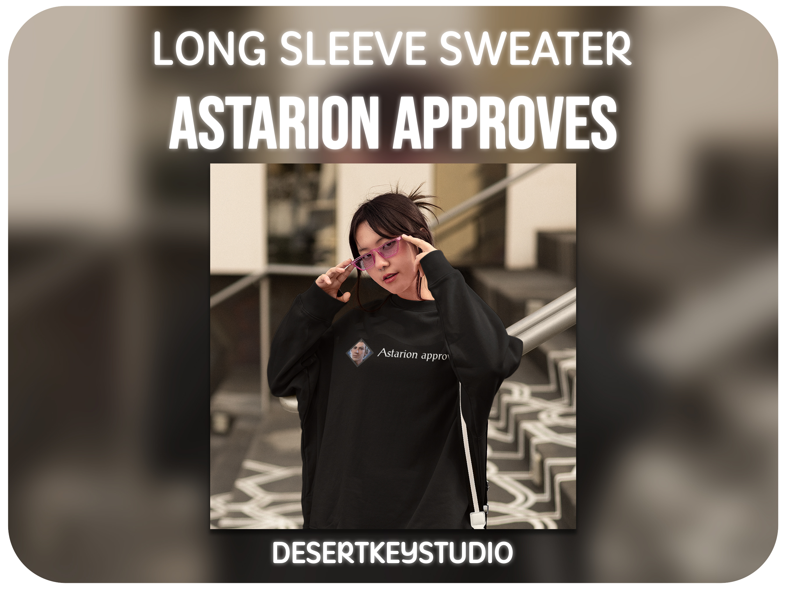 Astarion Approves Baldur's Gate 3 Crewneck Long Sleeve Sweatshirt - RPG Gamer Gift, Video Game Apparel, Cool Nerdy Dungeons & Dragons product thumbnail image Astarion Approves Baldur's Gate 3 Crewneck Long Sleeve Sweatshirt - RPG Gamer Gift, Video Game Apparel, Cool Nerdy Dungeons & Dragons product thumbnail image