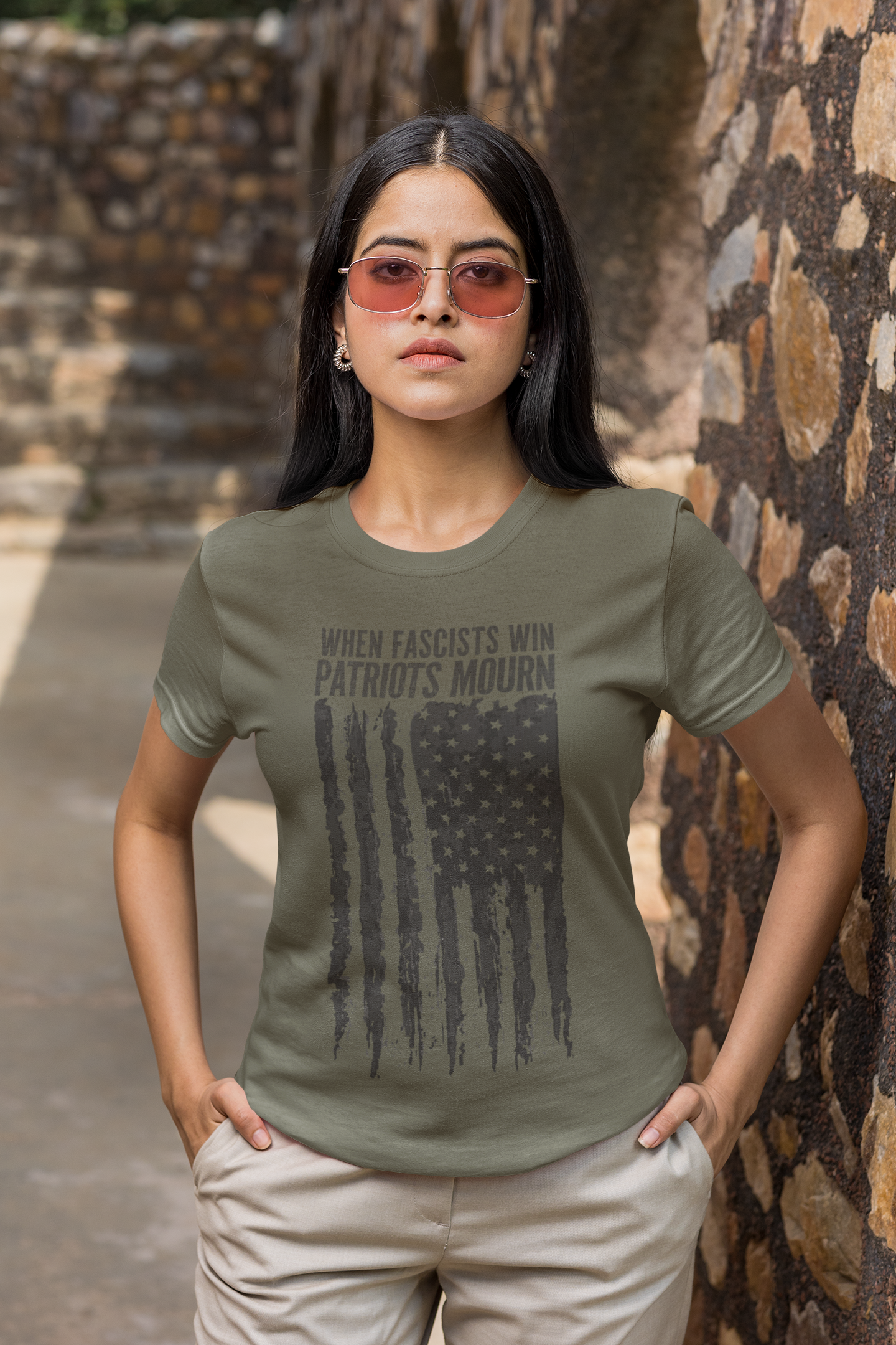 Political Resistance T-Shirt - When Fascists Win, Patriots Mourn product thumbnail image Political Resistance T-Shirt - When Fascists Win, Patriots Mourn product thumbnail image