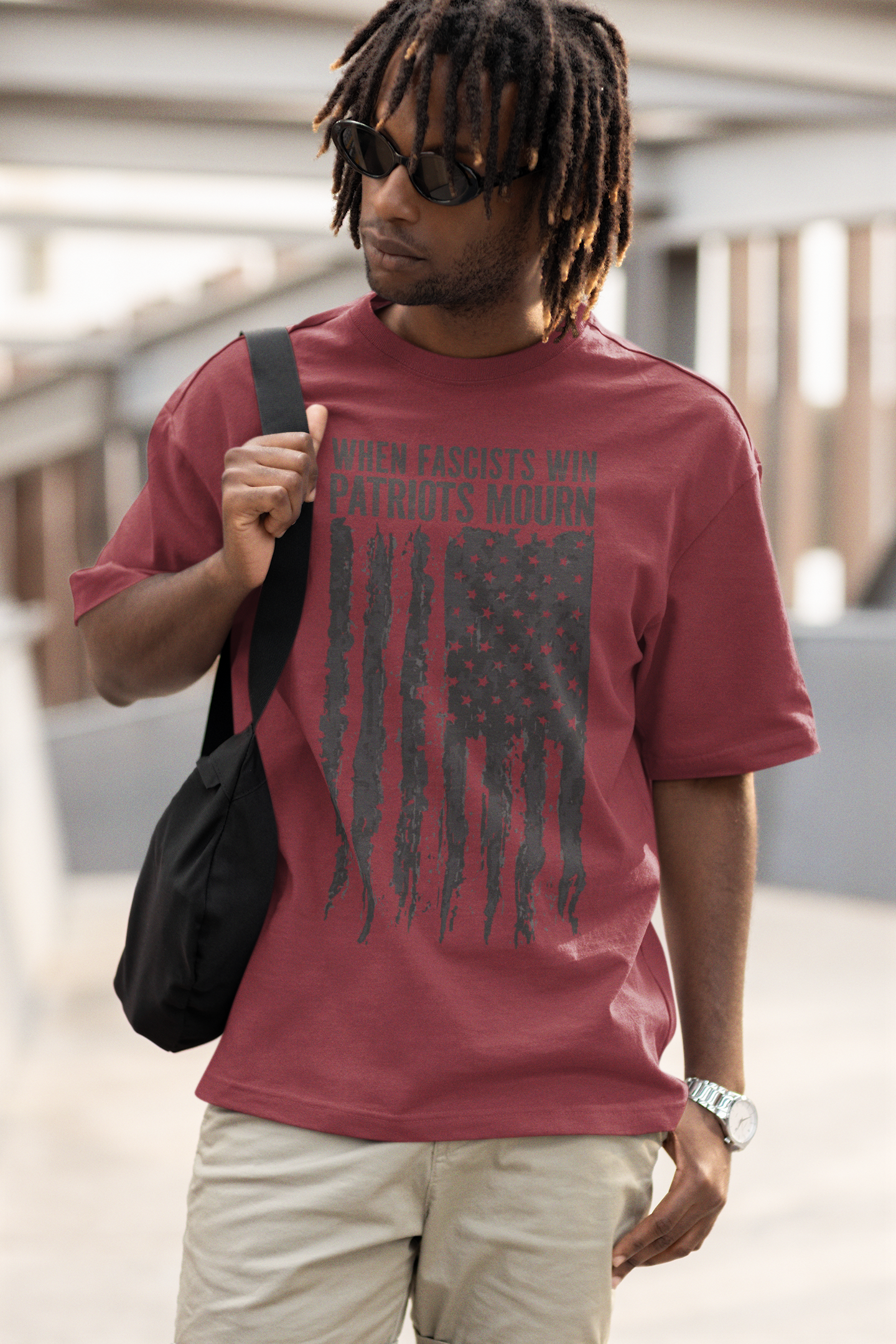 Political Resistance T-Shirt - When Fascists Win, Patriots Mourn product thumbnail image Political Resistance T-Shirt - When Fascists Win, Patriots Mourn product thumbnail image
