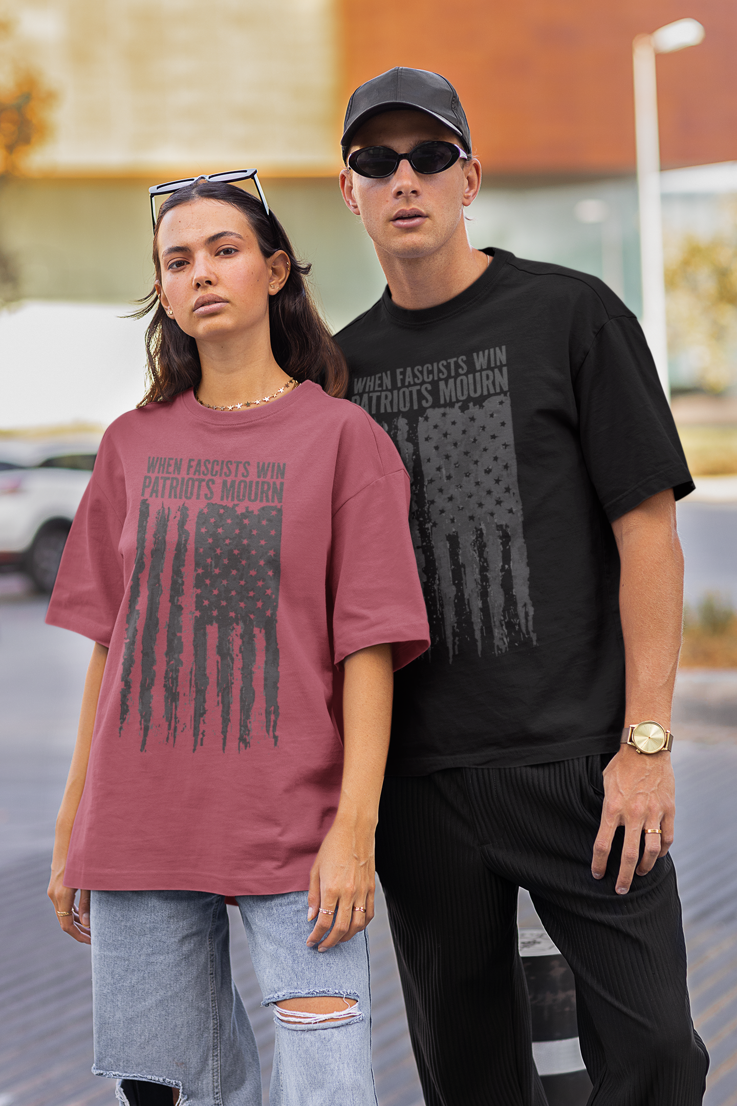 Political Resistance T-Shirt - When Fascists Win, Patriots Mourn product thumbnail image Political Resistance T-Shirt - When Fascists Win, Patriots Mourn product thumbnail image
