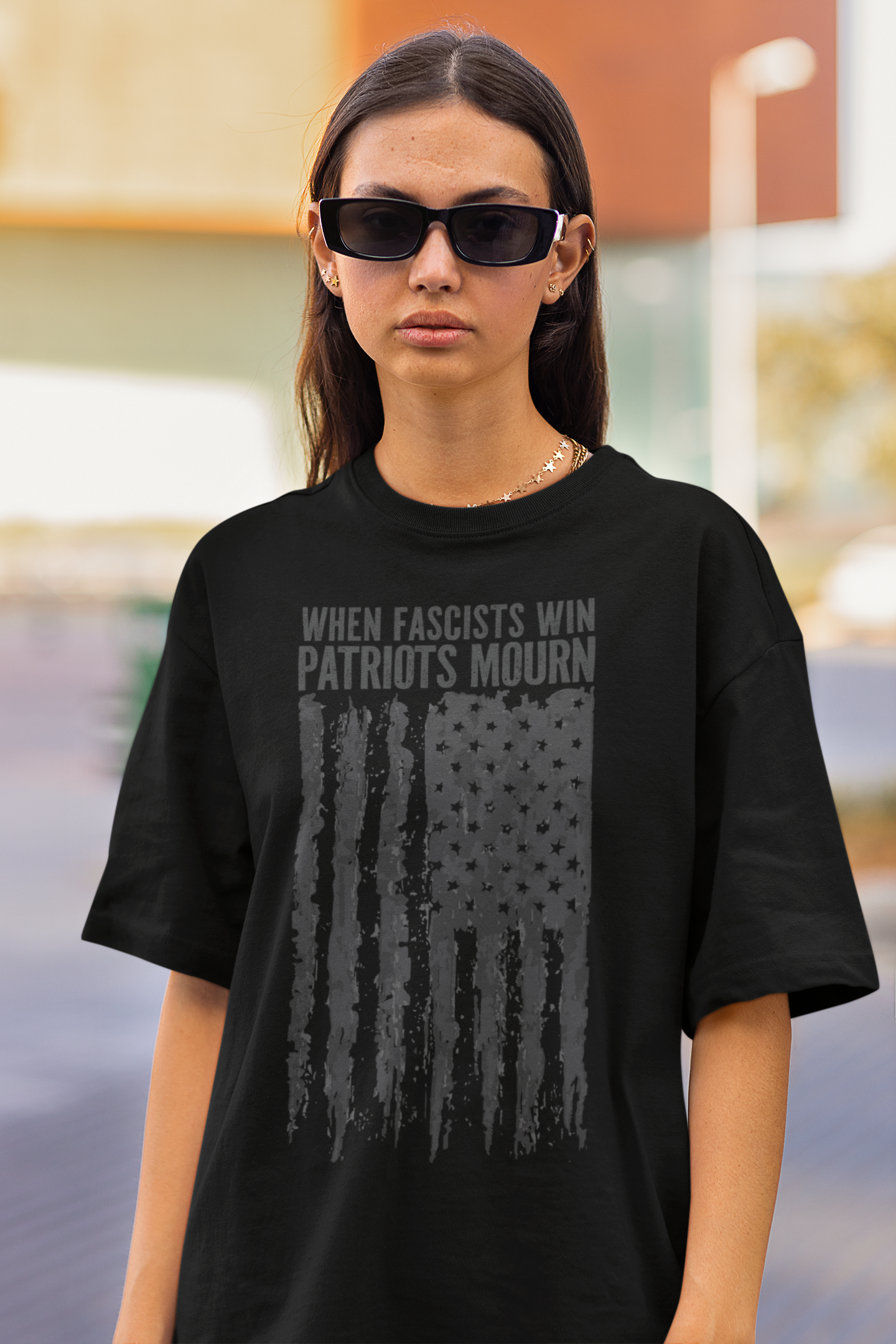Political Resistance T-Shirt - When Fascists Win, Patriots Mourn product thumbnail image Political Resistance T-Shirt - When Fascists Win, Patriots Mourn product thumbnail image