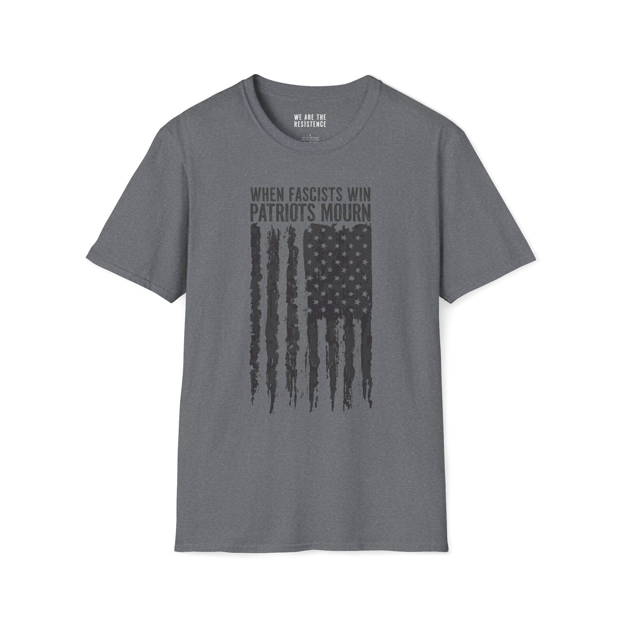 Political Resistance T-Shirt - When Fascists Win, Patriots Mourn product thumbnail image Political Resistance T-Shirt - When Fascists Win, Patriots Mourn product thumbnail image