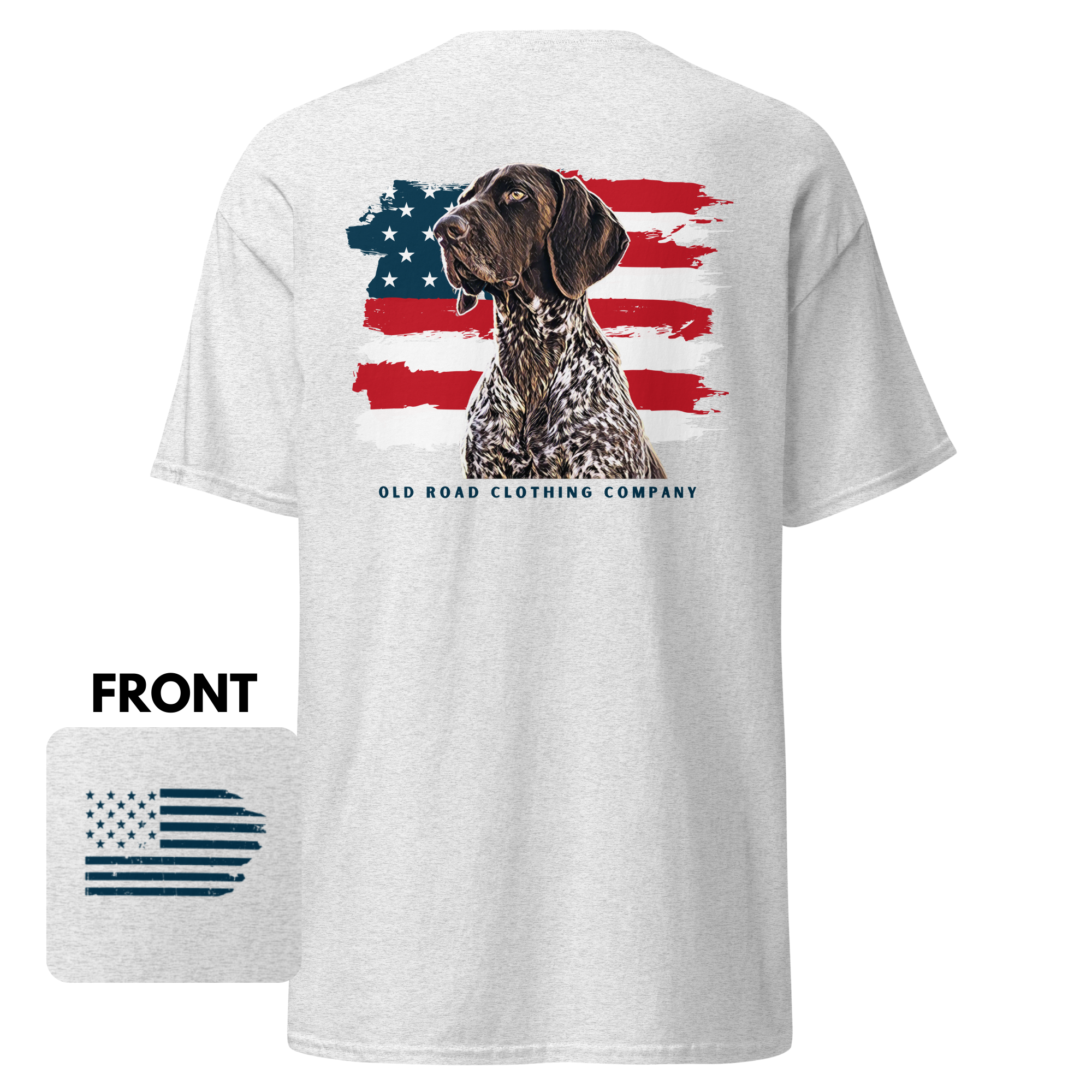 GSP T Shirt | German Shorthaired Pointer T Shirt | American Flag T Shirt | Bird Hunting T Shirt | Pheasant Hunting T Shirt | Grouse Hunting T Shirt product thumbnail image GSP T Shirt | German Shorthaired Pointer T Shirt | American Flag T Shirt | Bird Hunting T Shirt | Pheasant Hunting T Shirt | Grouse Hunting T Shirt product thumbnail image