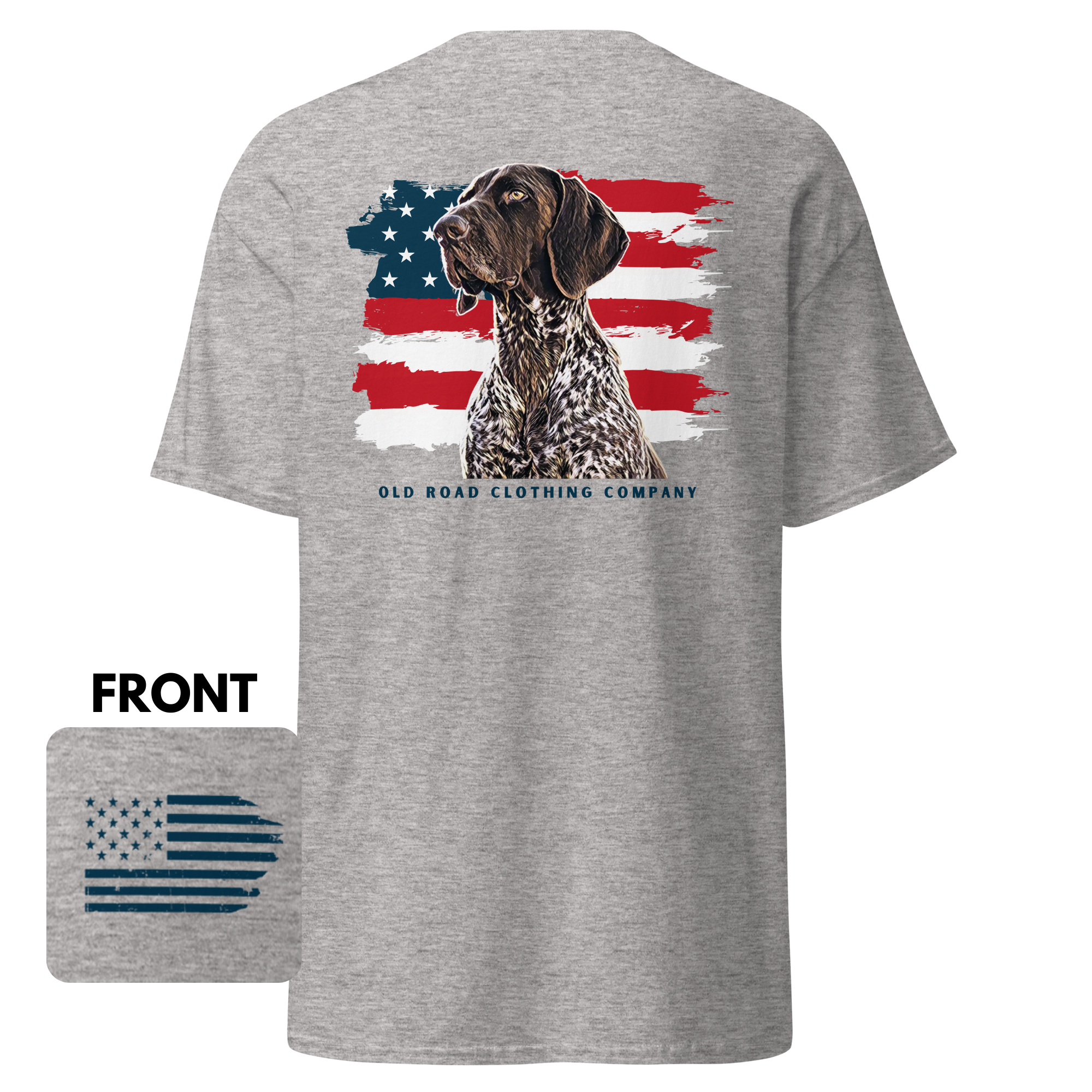 GSP T Shirt | German Shorthaired Pointer T Shirt | American Flag T Shirt | Bird Hunting T Shirt | Pheasant Hunting T Shirt | Grouse Hunting T Shirt product thumbnail image GSP T Shirt | German Shorthaired Pointer T Shirt | American Flag T Shirt | Bird Hunting T Shirt | Pheasant Hunting T Shirt | Grouse Hunting T Shirt product thumbnail image