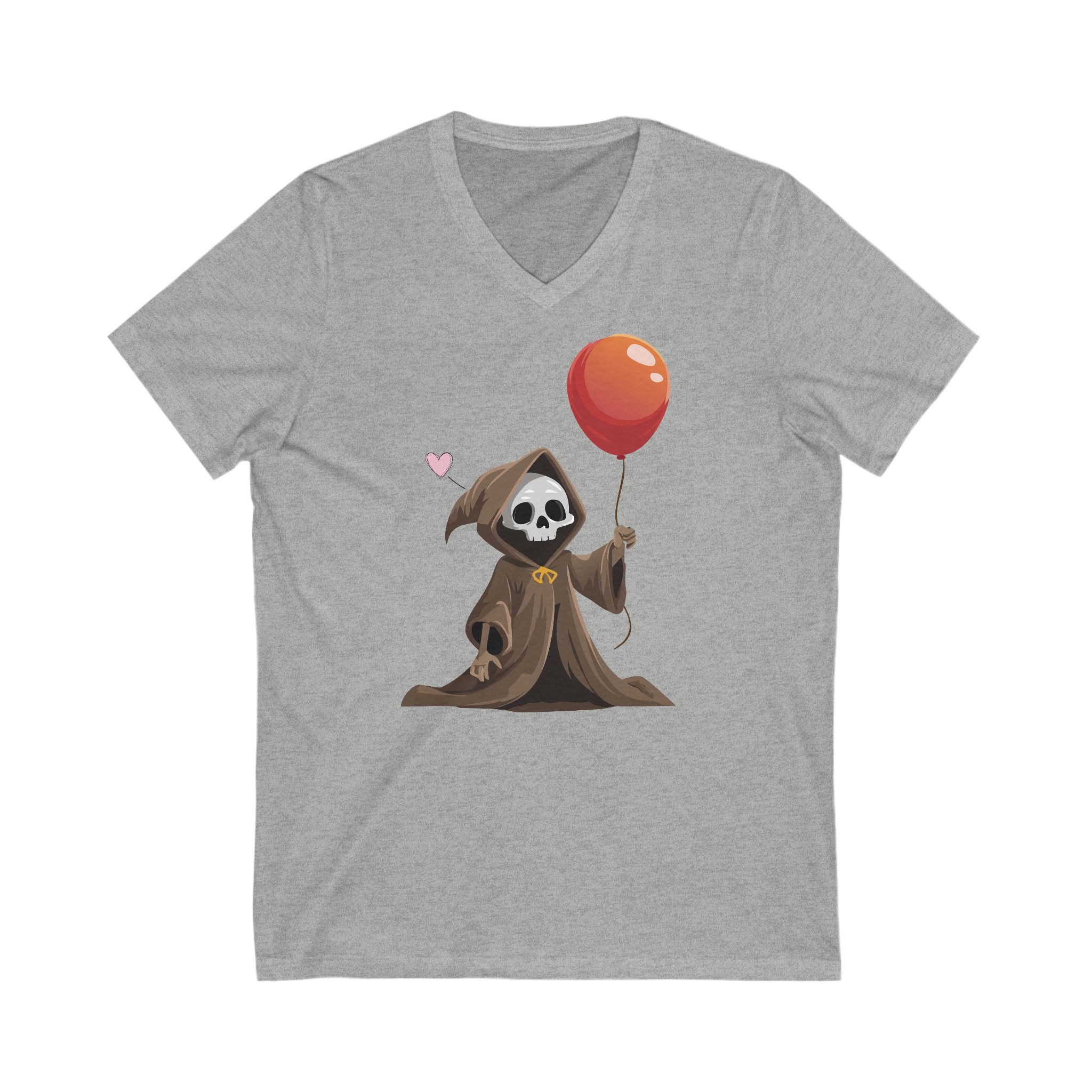 T-Shirt Little Grim Reaper with Balloons Fun Silly Macabre Tee product thumbnail image T-Shirt Little Grim Reaper with Balloons Fun Silly Macabre Tee product thumbnail image