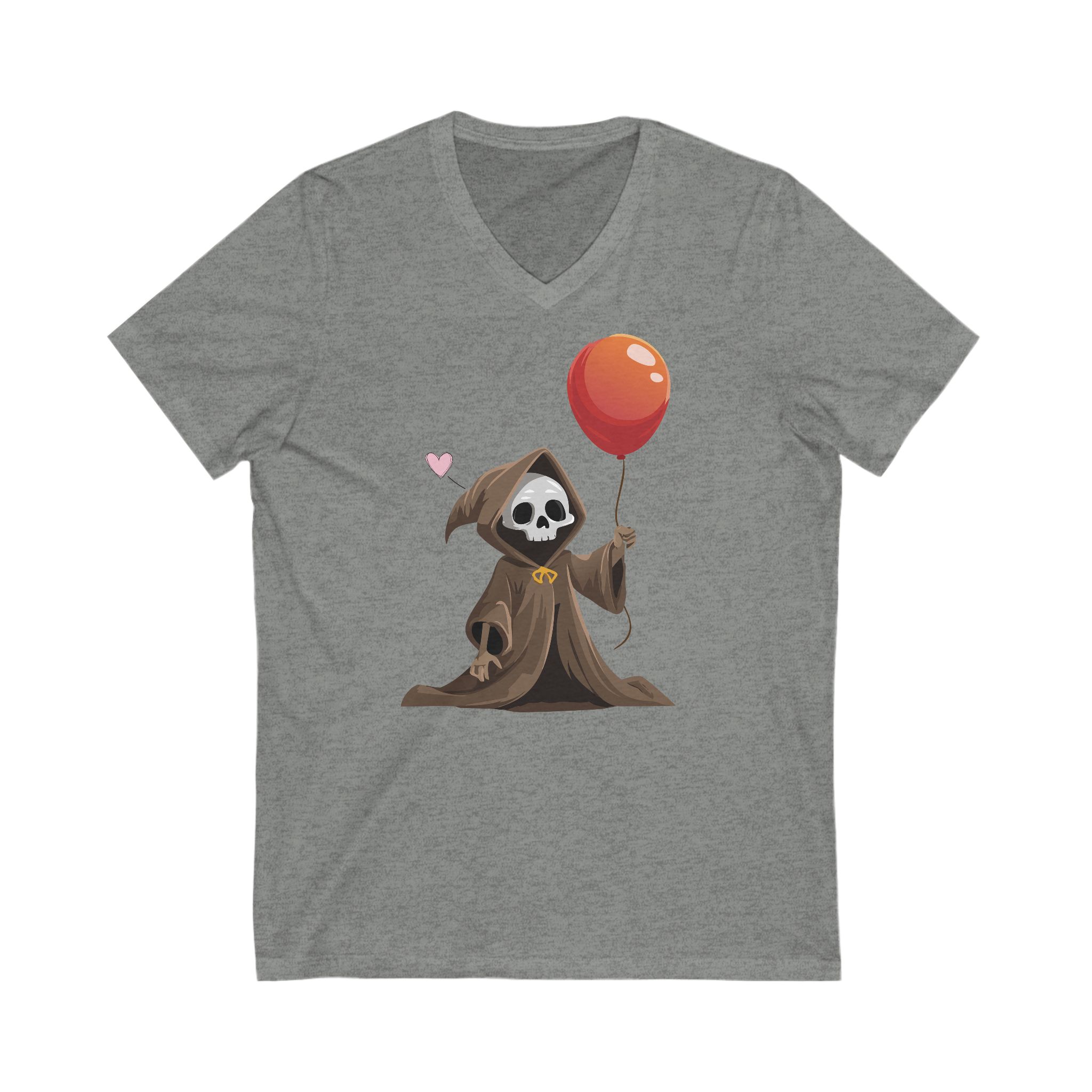 T-Shirt Little Grim Reaper with Balloons Fun Silly Macabre Tee product thumbnail image T-Shirt Little Grim Reaper with Balloons Fun Silly Macabre Tee product thumbnail image