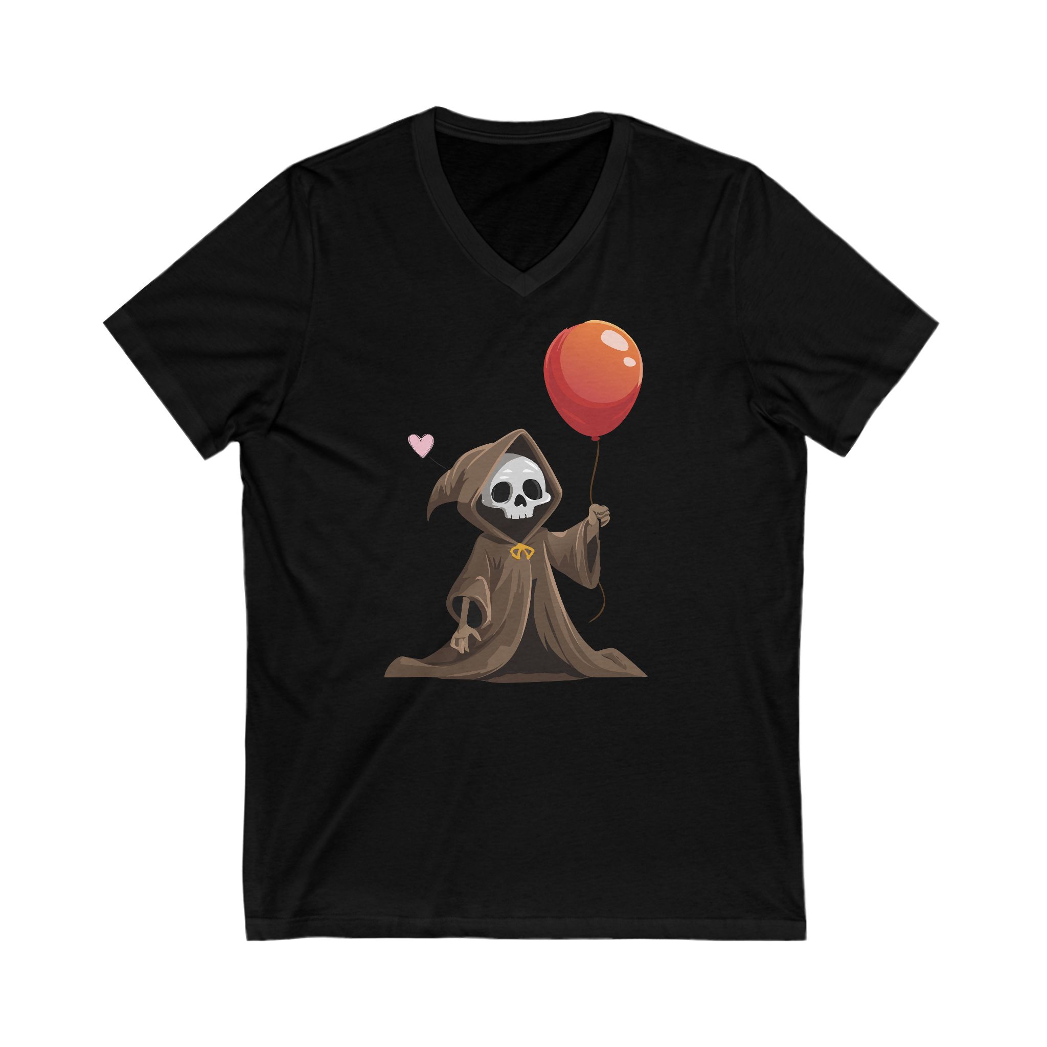 T-Shirt Little Grim Reaper with Balloons Fun Silly Macabre Tee product thumbnail image T-Shirt Little Grim Reaper with Balloons Fun Silly Macabre Tee product thumbnail image