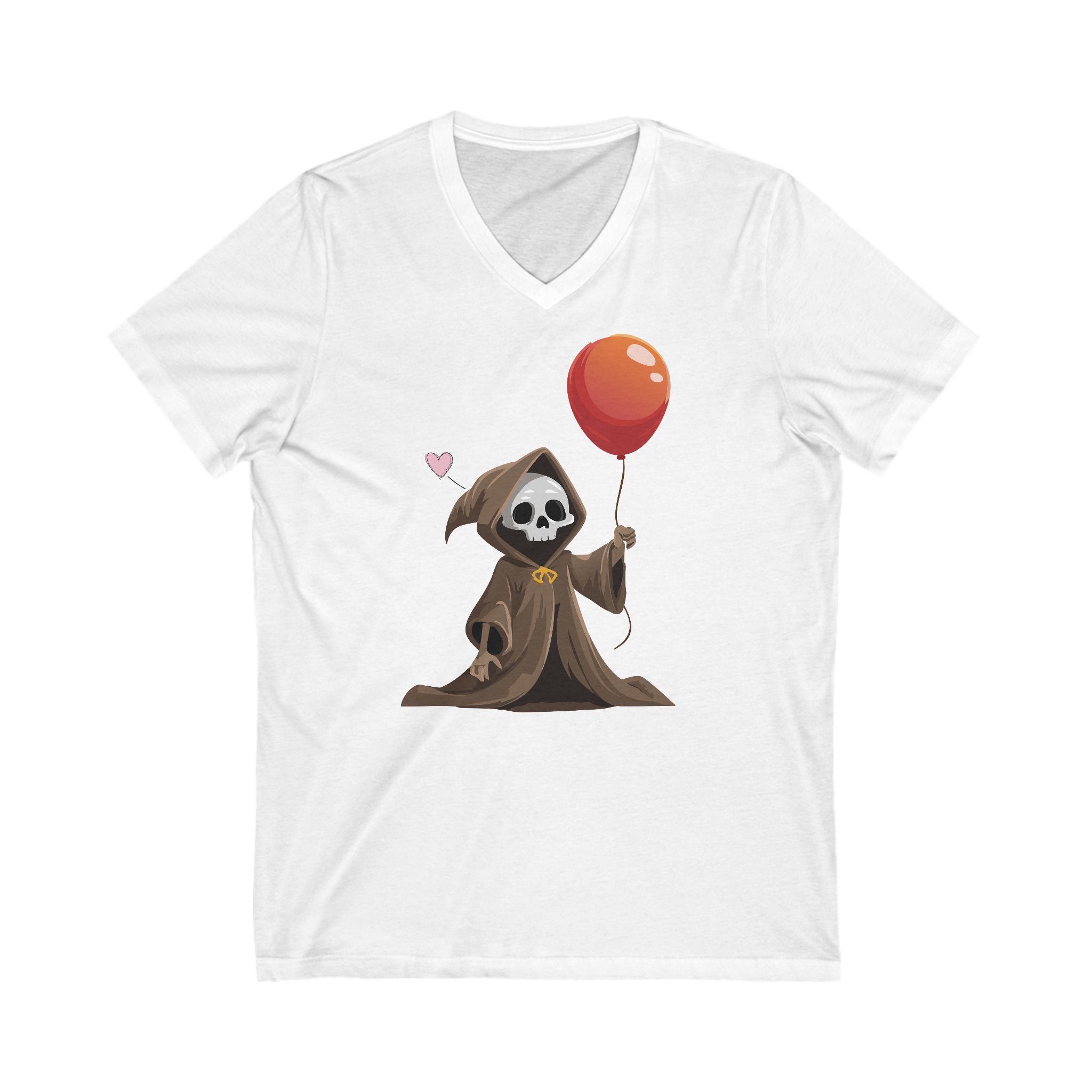 T-Shirt Little Grim Reaper with Balloons Fun Silly Macabre Tee product thumbnail image T-Shirt Little Grim Reaper with Balloons Fun Silly Macabre Tee product thumbnail image