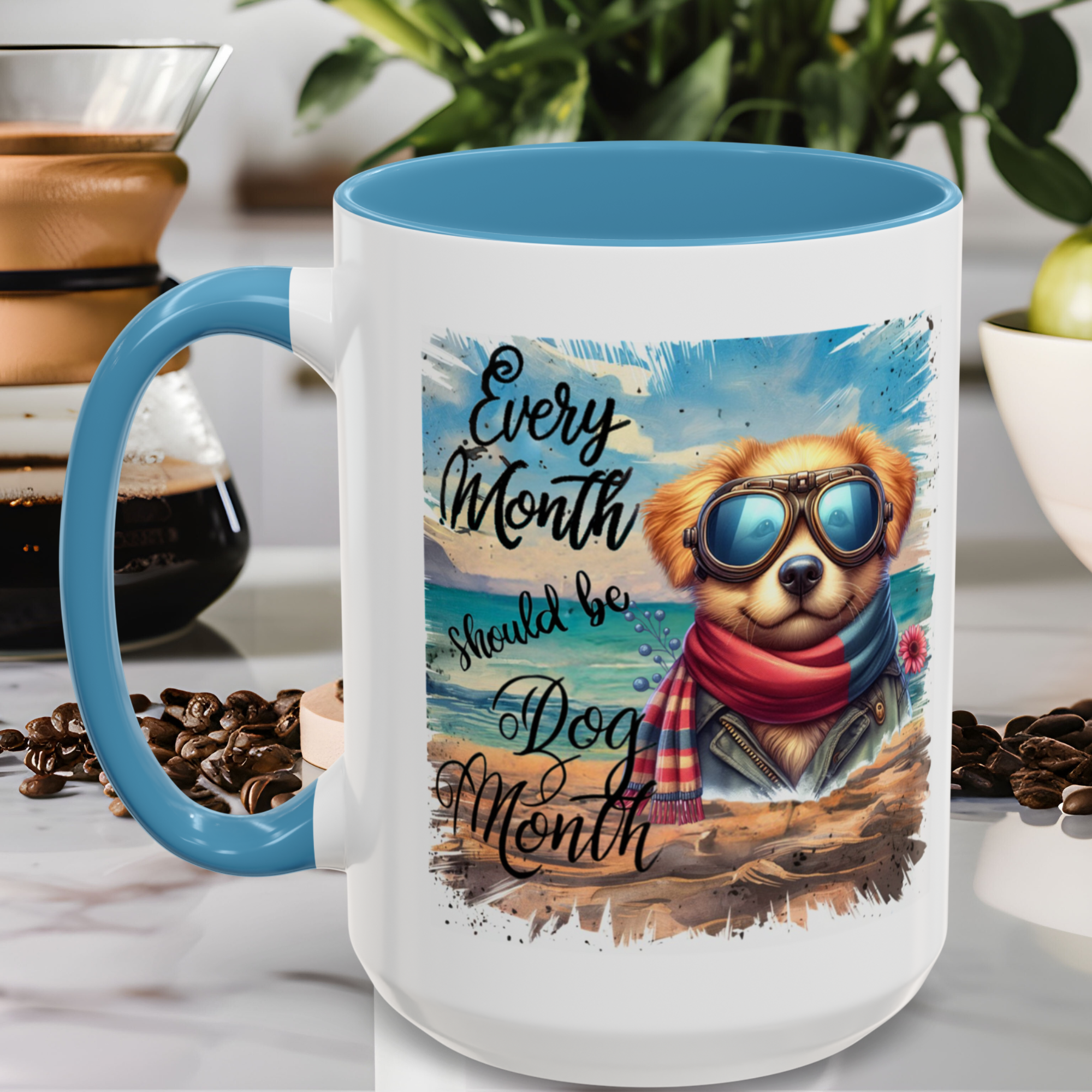 Every Month Should Be Dog Month , pet lover, dog owner,Funny Dog Wearing Goggles, mug ,dog month ,coffee ,Accent Coffee Mug (11, 15oz) product thumbnail image Every Month Should Be Dog Month , pet lover, dog owner,Funny Dog Wearing Goggles, mug ,dog month ,coffee ,Accent Coffee Mug (11, 15oz) product thumbnail image