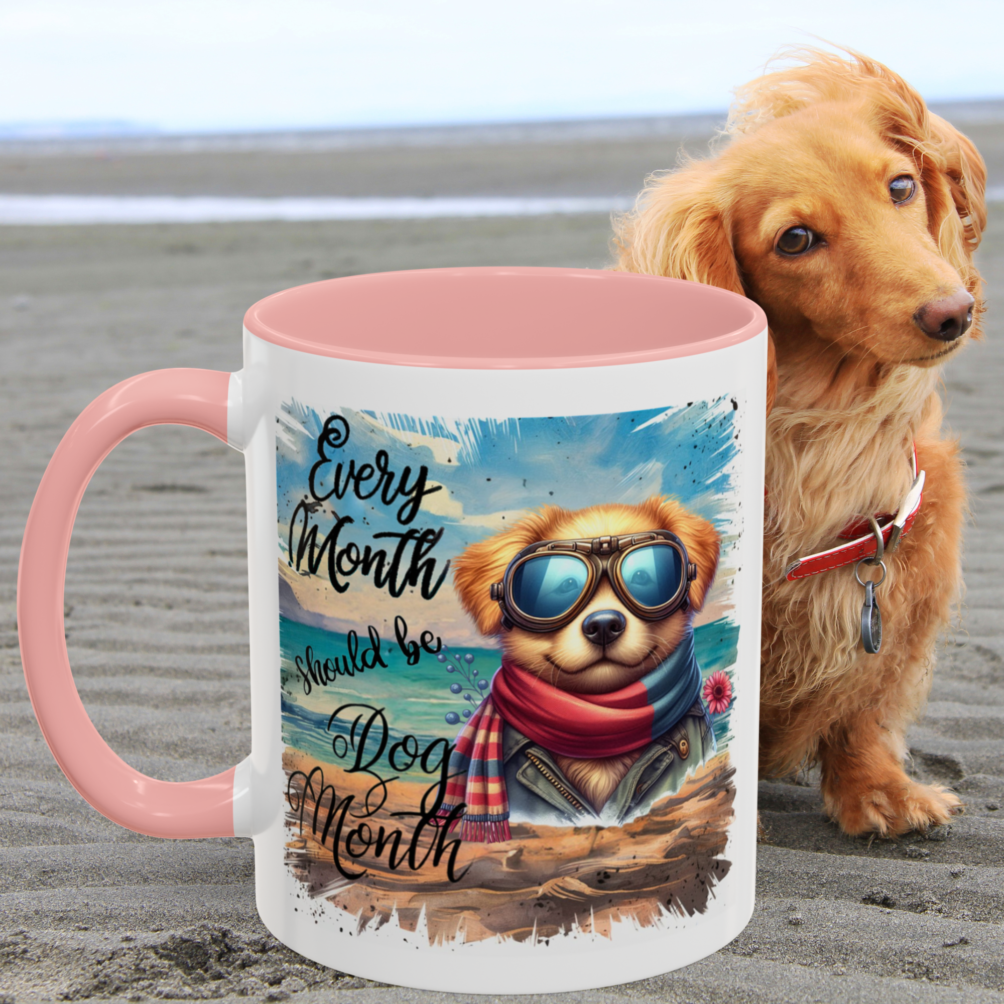 Every Month Should Be Dog Month , pet lover, dog owner,Funny Dog Wearing Goggles, mug ,dog month ,coffee ,Accent Coffee Mug (11, 15oz) product thumbnail image Every Month Should Be Dog Month , pet lover, dog owner,Funny Dog Wearing Goggles, mug ,dog month ,coffee ,Accent Coffee Mug (11, 15oz) product thumbnail image