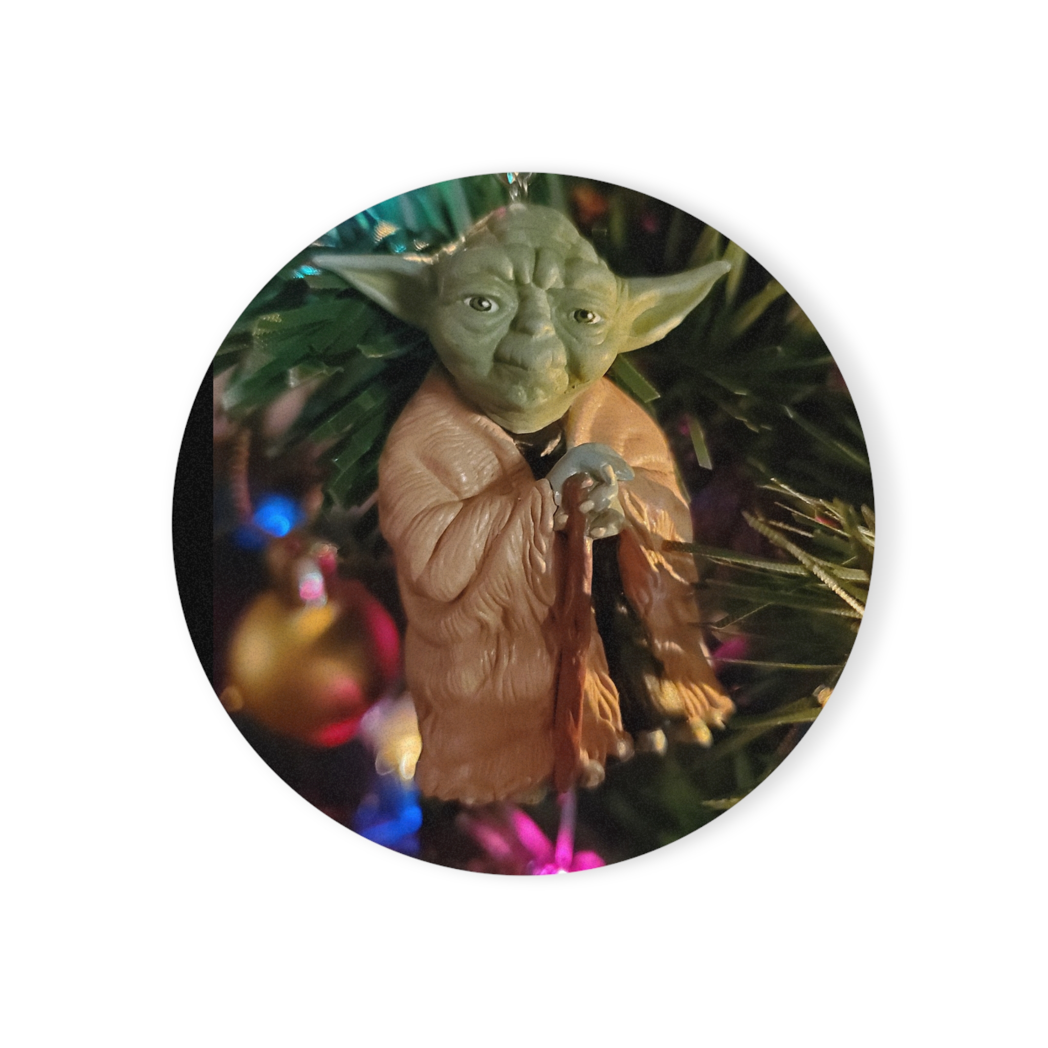 Yoda Holiday Cork Back Coaster product thumbnail image Yoda Holiday Cork Back Coaster product thumbnail image