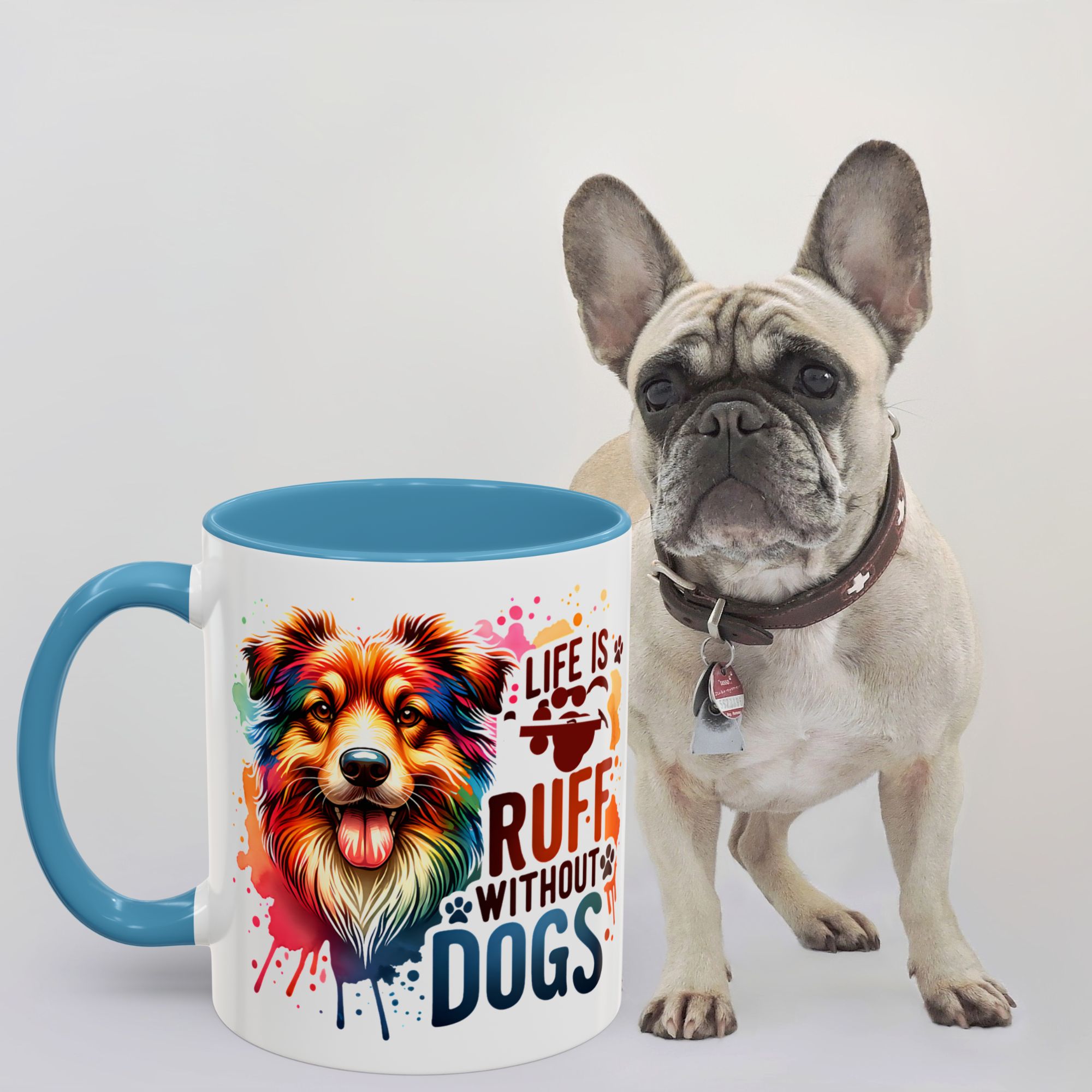 Life is Ruff Without Dogs ,Cute Dog Mug ,Perfect Gift for Dog Lovers ,gift,gifts for ,mug ,coffee ,Accent Coffee Mug (11, 15oz) product thumbnail image Life is Ruff Without Dogs ,Cute Dog Mug ,Perfect Gift for Dog Lovers ,gift,gifts for ,mug ,coffee ,Accent Coffee Mug (11, 15oz) product thumbnail image