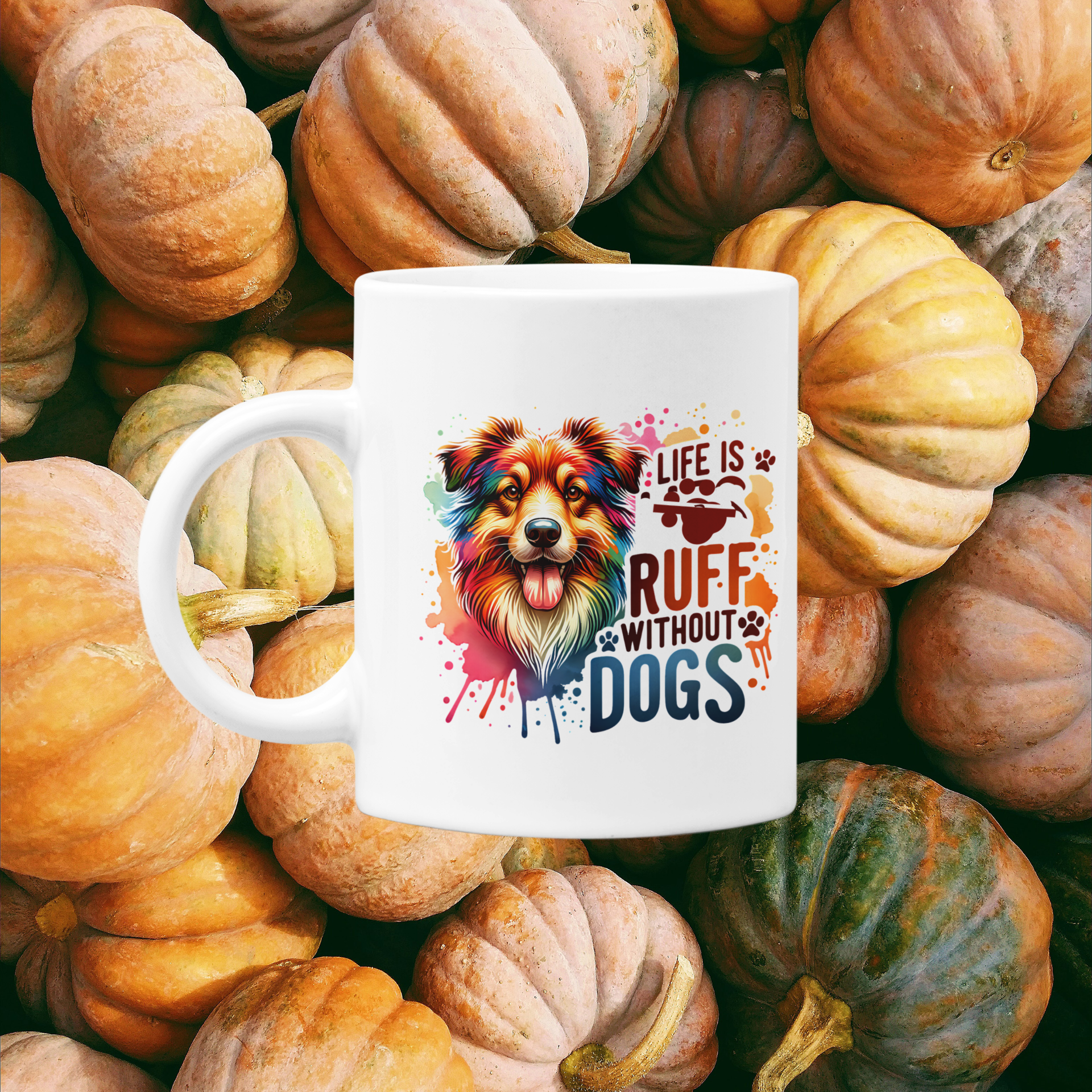 Life is Ruff Without Dogs ,Cute Dog Mug ,Perfect Gift for Dog Lovers ,gift,gifts for ,mug ,coffee ,Accent Coffee Mug (11, 15oz) product thumbnail image Life is Ruff Without Dogs ,Cute Dog Mug ,Perfect Gift for Dog Lovers ,gift,gifts for ,mug ,coffee ,Accent Coffee Mug (11, 15oz) product thumbnail image