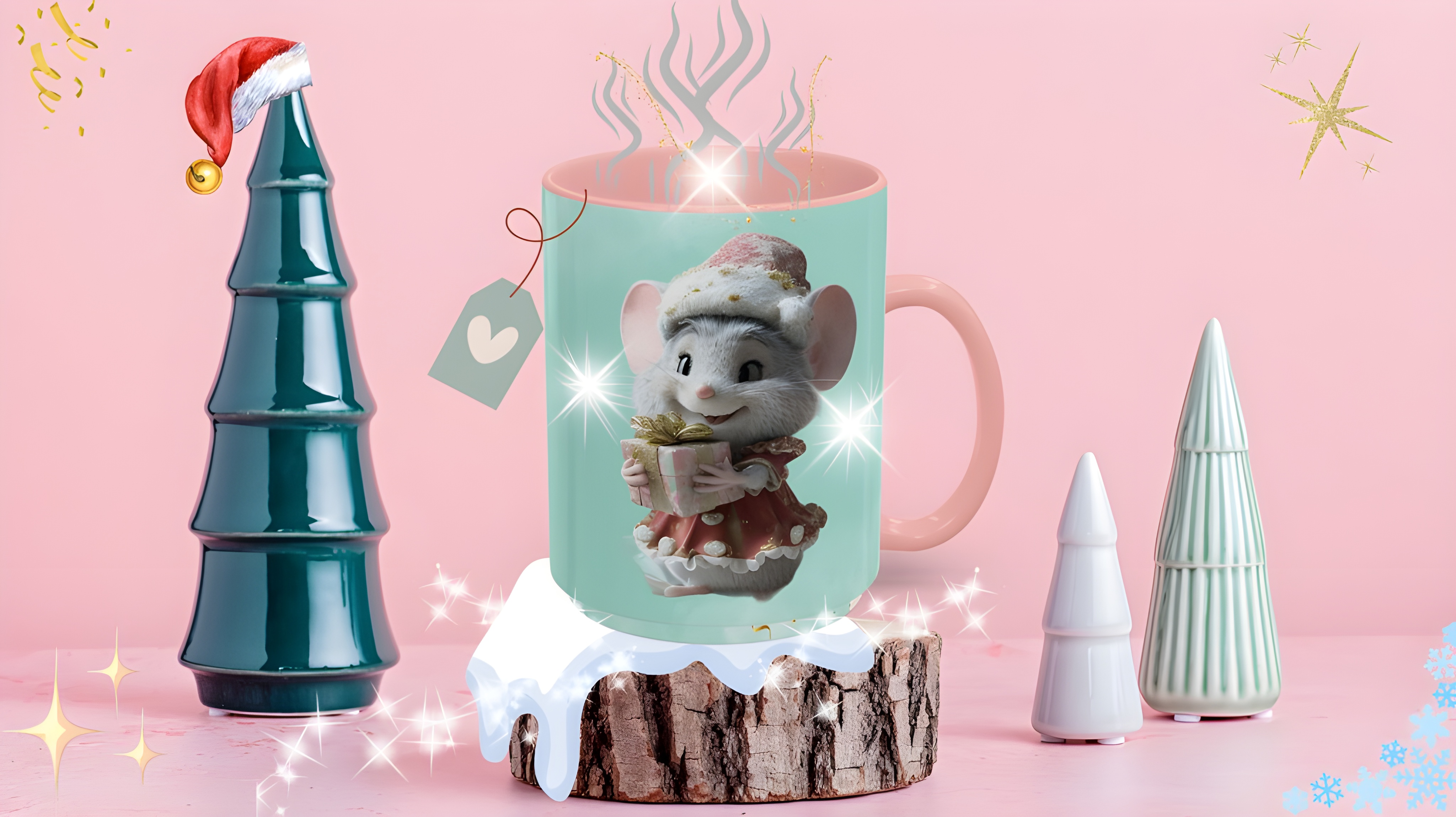 Mousie's Joy Holiday Mug (11, 15oz) product thumbnail image Mousie's Joy Holiday Mug (11, 15oz) product thumbnail image