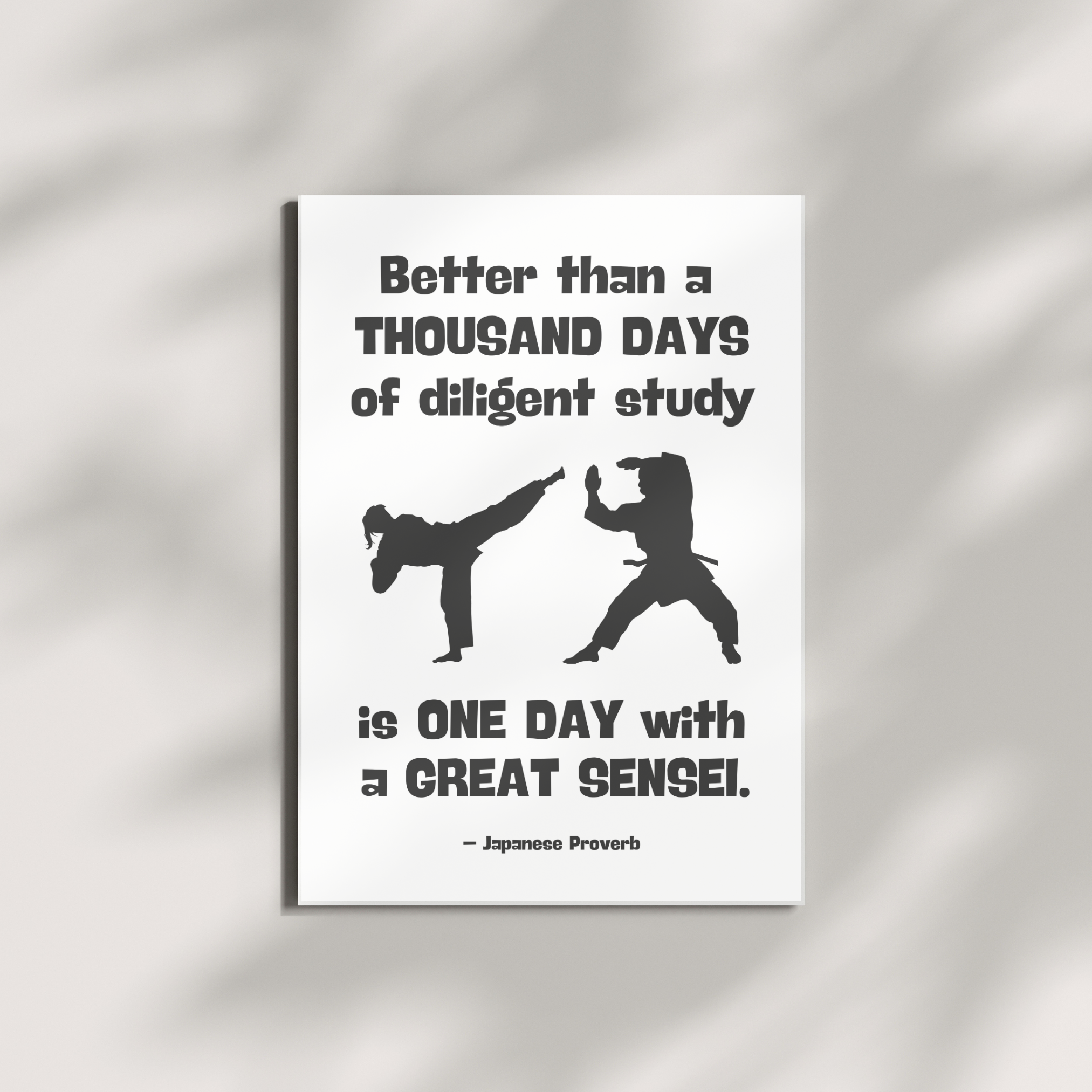 Great Sensei Karate Poster, Martial Arts Dojo Wall Decor, Japanese Proverb Print, Karate Studio Decor, Sensei Gift, Karate product thumbnail image Great Sensei Karate Poster, Martial Arts Dojo Wall Decor, Japanese Proverb Print, Karate Studio Decor, Sensei Gift, Karate product thumbnail image