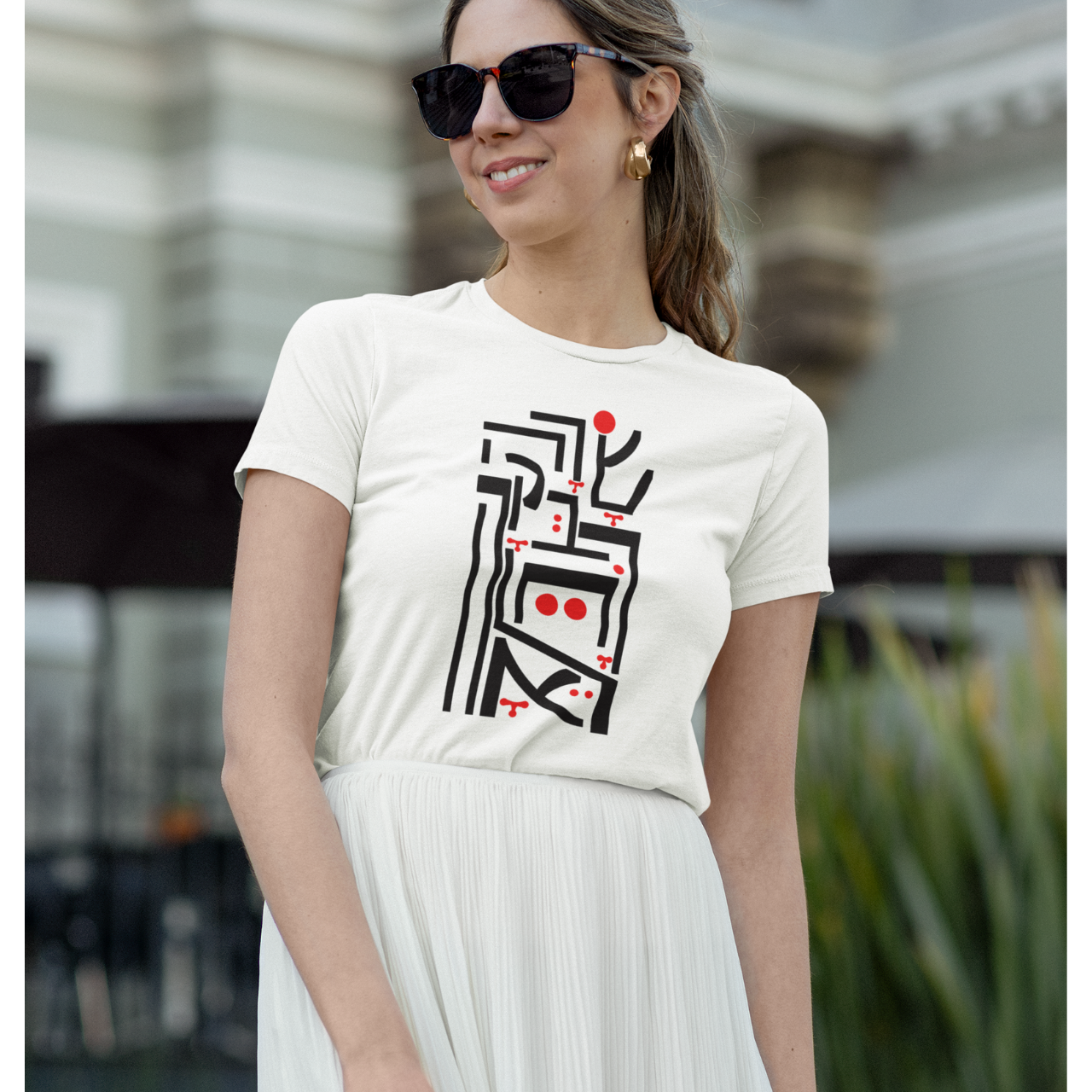 Jewish Women’s Softstyle Tee with Hebrew Matriarch Names – Tribute to Sarah, Rebecca, Rachel, Leah