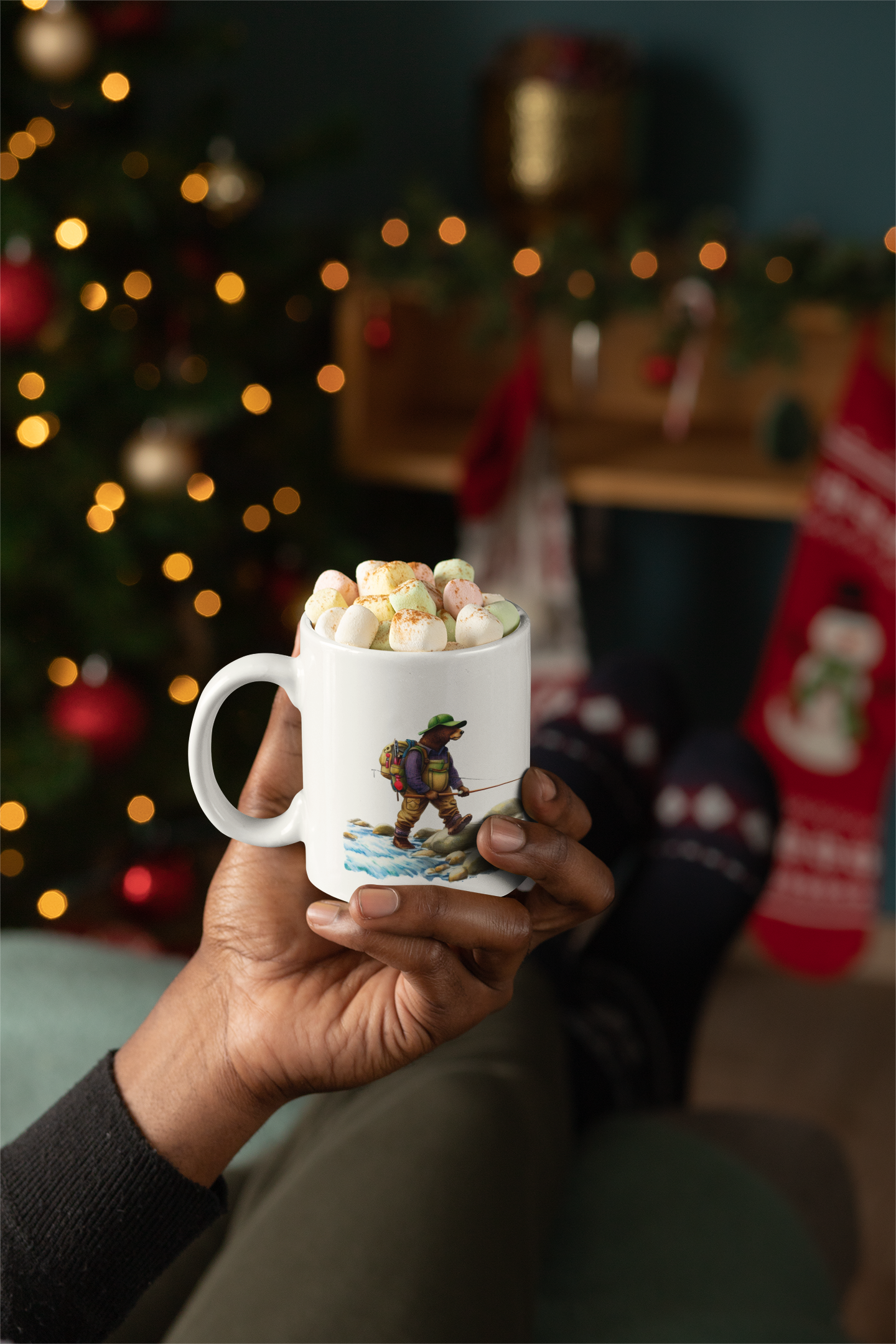 Bear on the Move: Adventure in Every Sip, Colorful Mugs, 11oz product thumbnail image