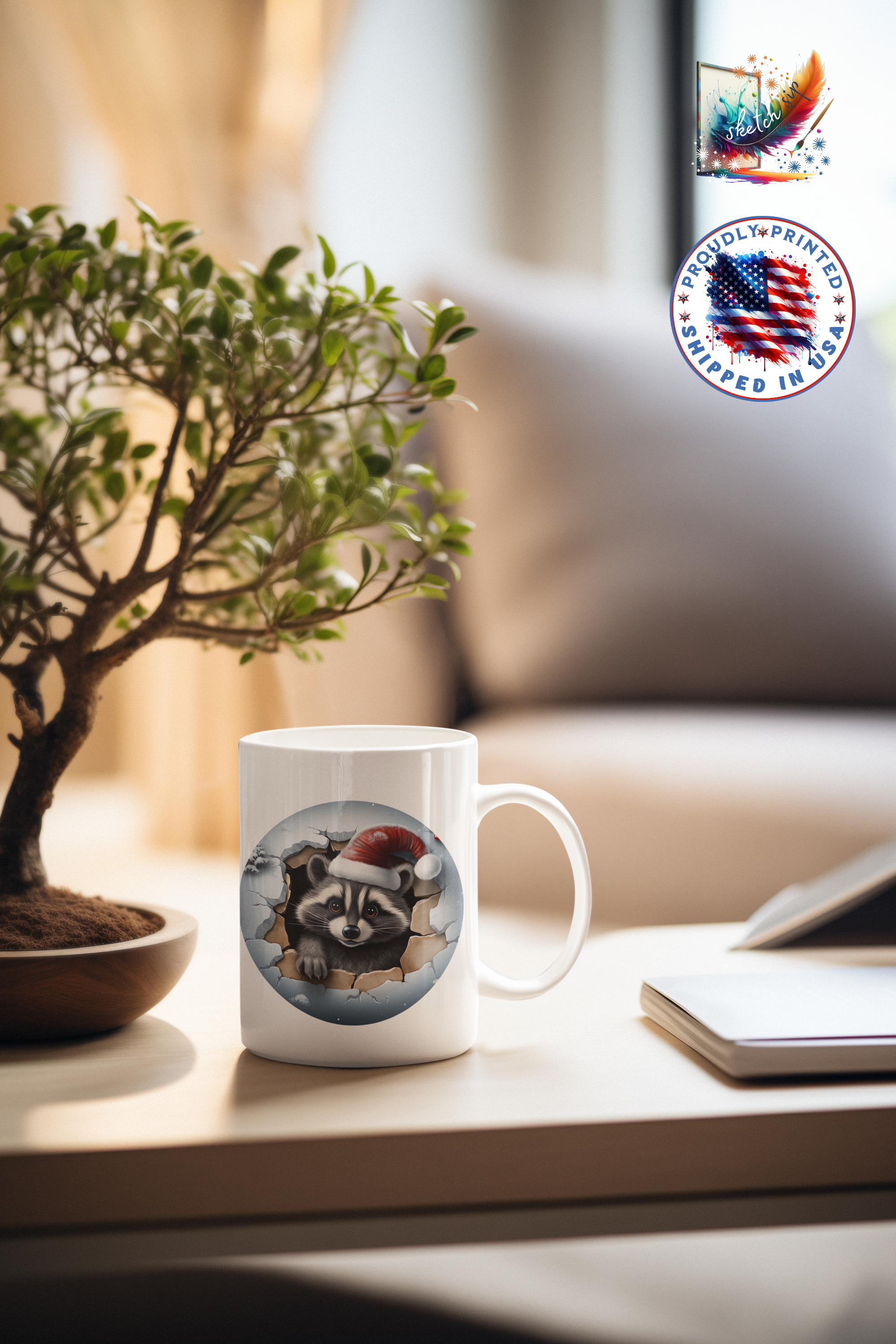 Warm Up with Whimsy: Mugs with a Break-the-Wall Twist, Colorful Mugs, 11oz product thumbnail image