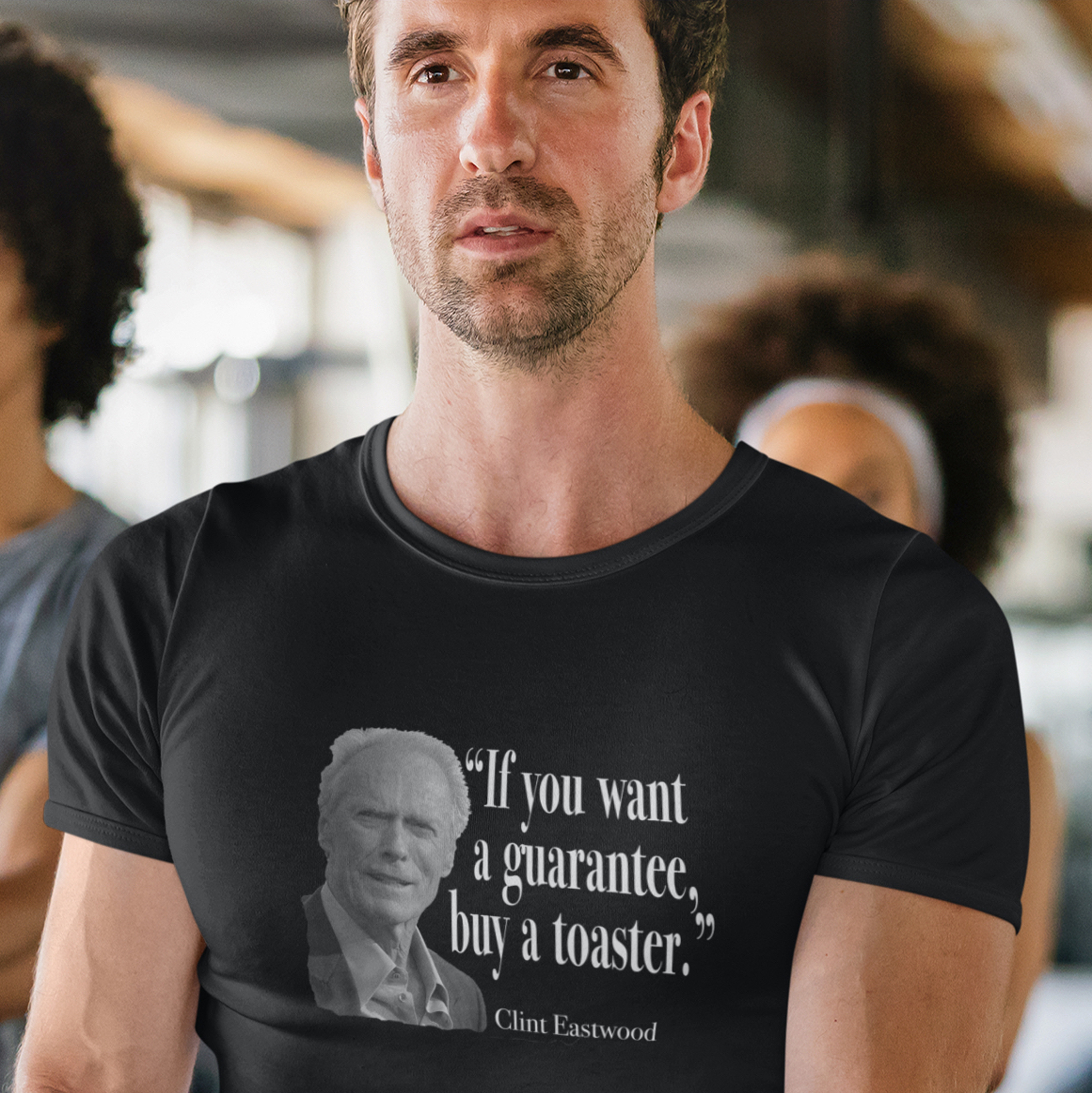 The Wit of Clint Eastwood Heavy Cotton T-Shirt product thumbnail image The Wit of Clint Eastwood Heavy Cotton T-Shirt product thumbnail image