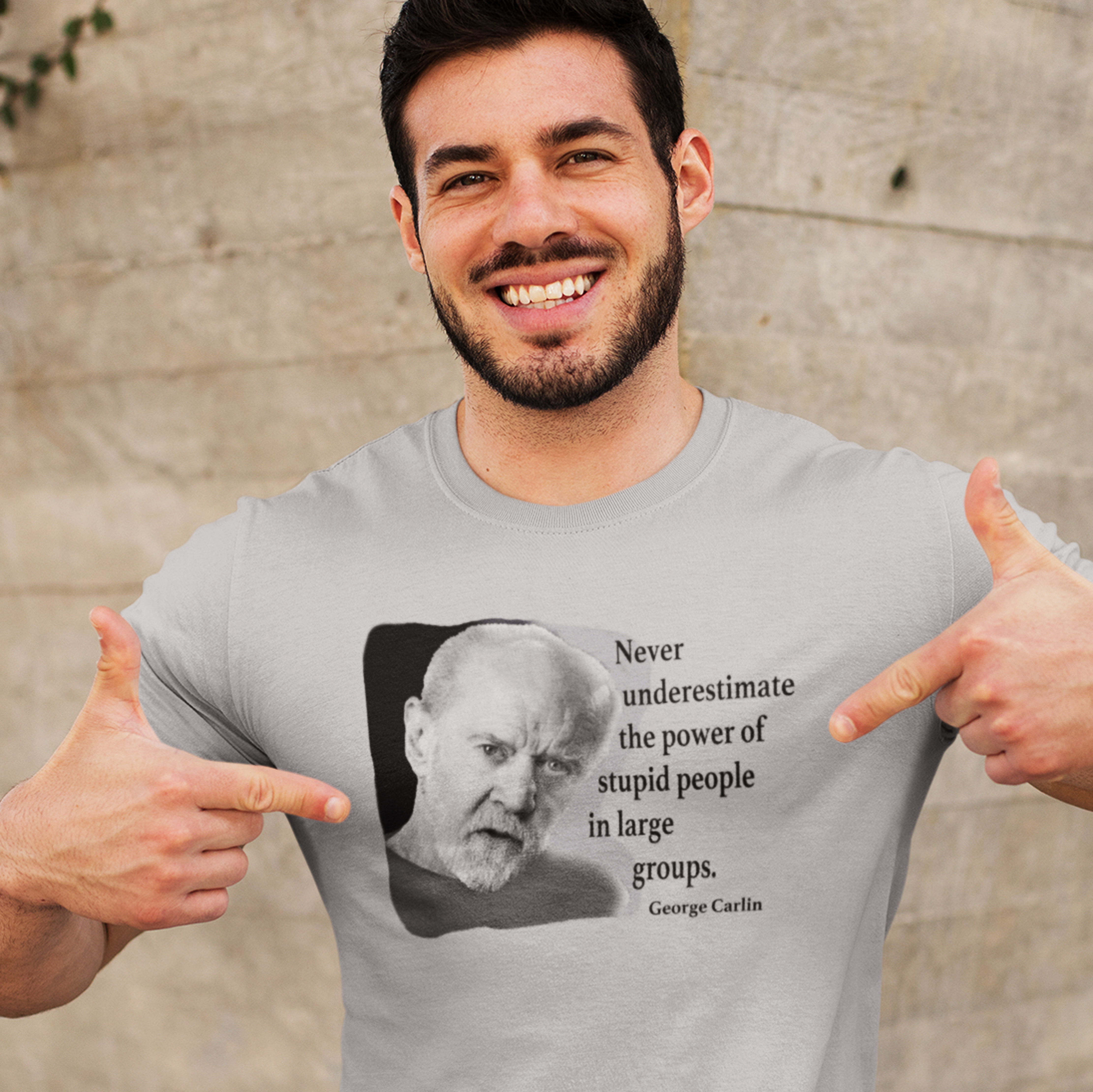 The Wit of George Carlin Cotton T-Shirt The Wit of George Carlin Cotton T-Shirt