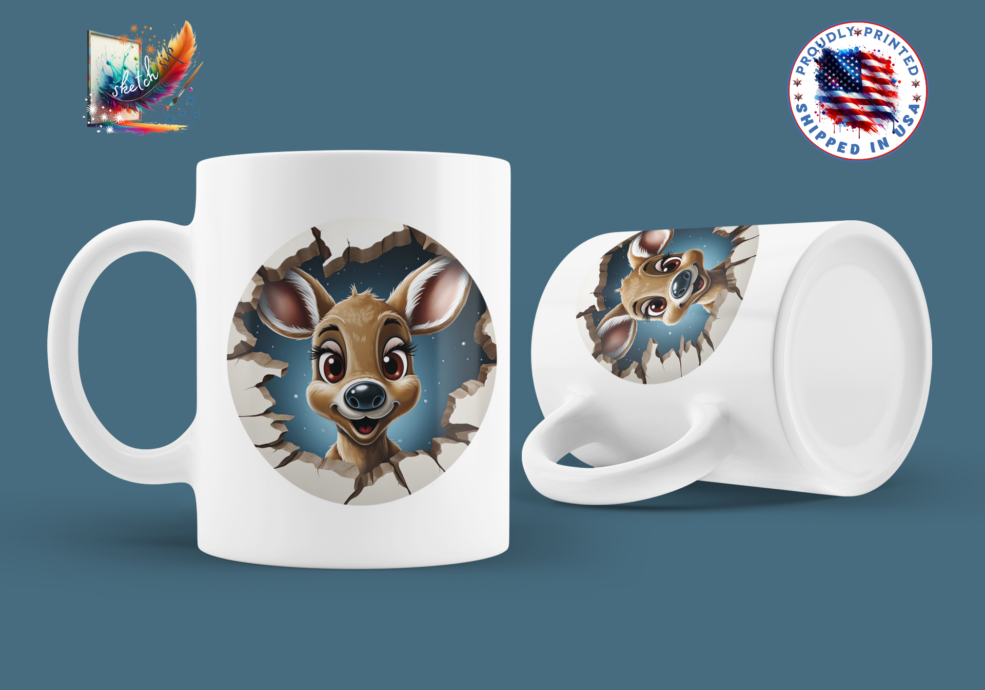 Brighten Your Day: Cute and Cozy Character Cups, Colorful Mugs, 11oz