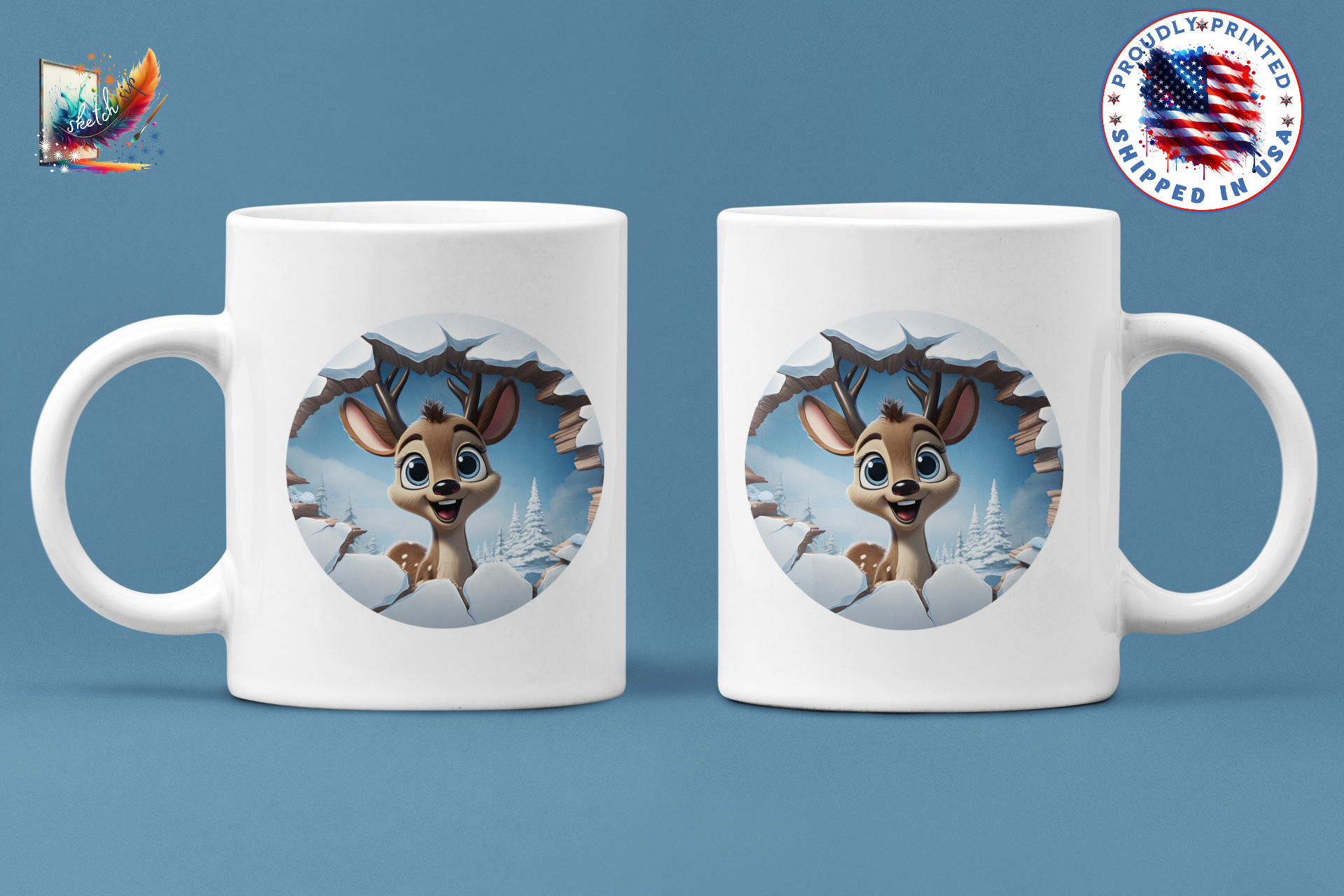 Mug Magic: Adorable Characters for Every Sip, Colorful Mugs, 11oz product thumbnail image