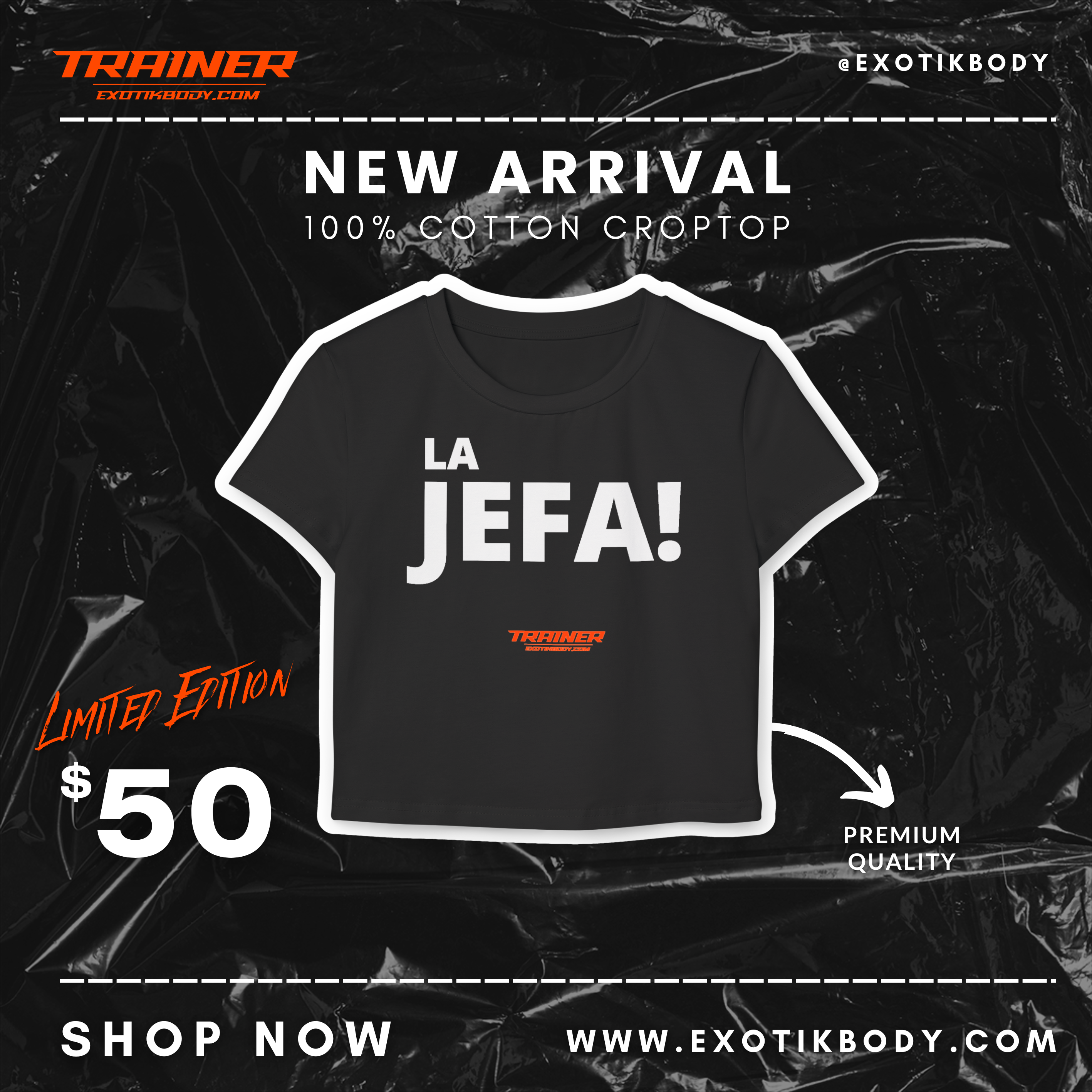 Women's Crop - La Jefa Women's Crop - La Jefa