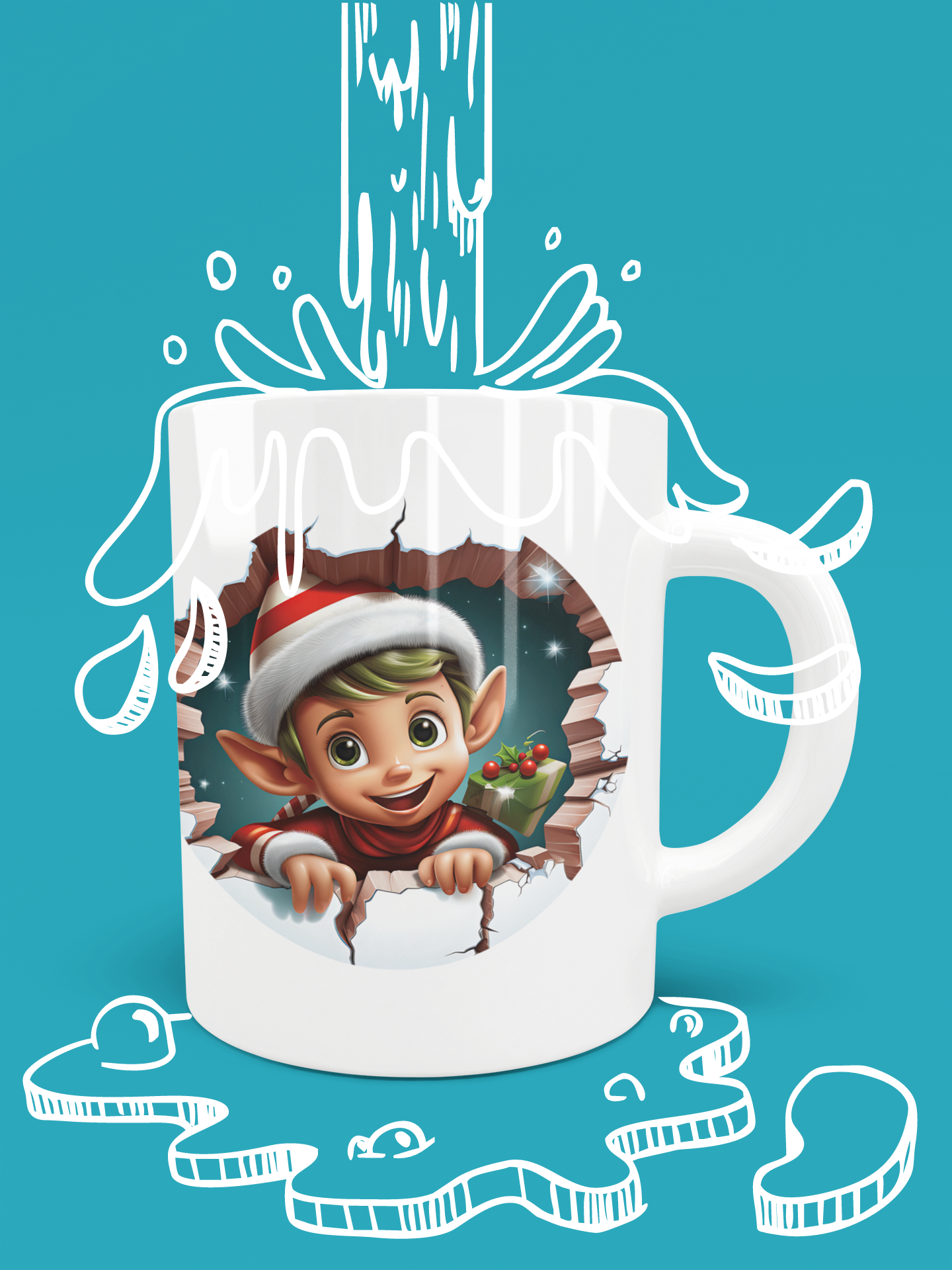 Sips with a Twist: Break-the-Wall Character Mugs Colorful Mugs, 11oz product thumbnail image