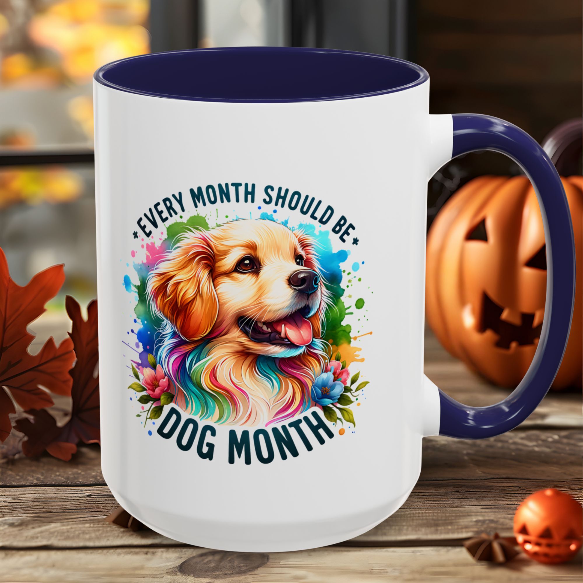 pet lover,Every Month Should Be Dog Month , dog month, dog lover, dog gift, dog mom, dog dad, ,coffee ,Accent Coffee Mug (11, 15oz) product thumbnail image pet lover,Every Month Should Be Dog Month , dog month, dog lover, dog gift, dog mom, dog dad, ,coffee ,Accent Coffee Mug (11, 15oz) product thumbnail image
