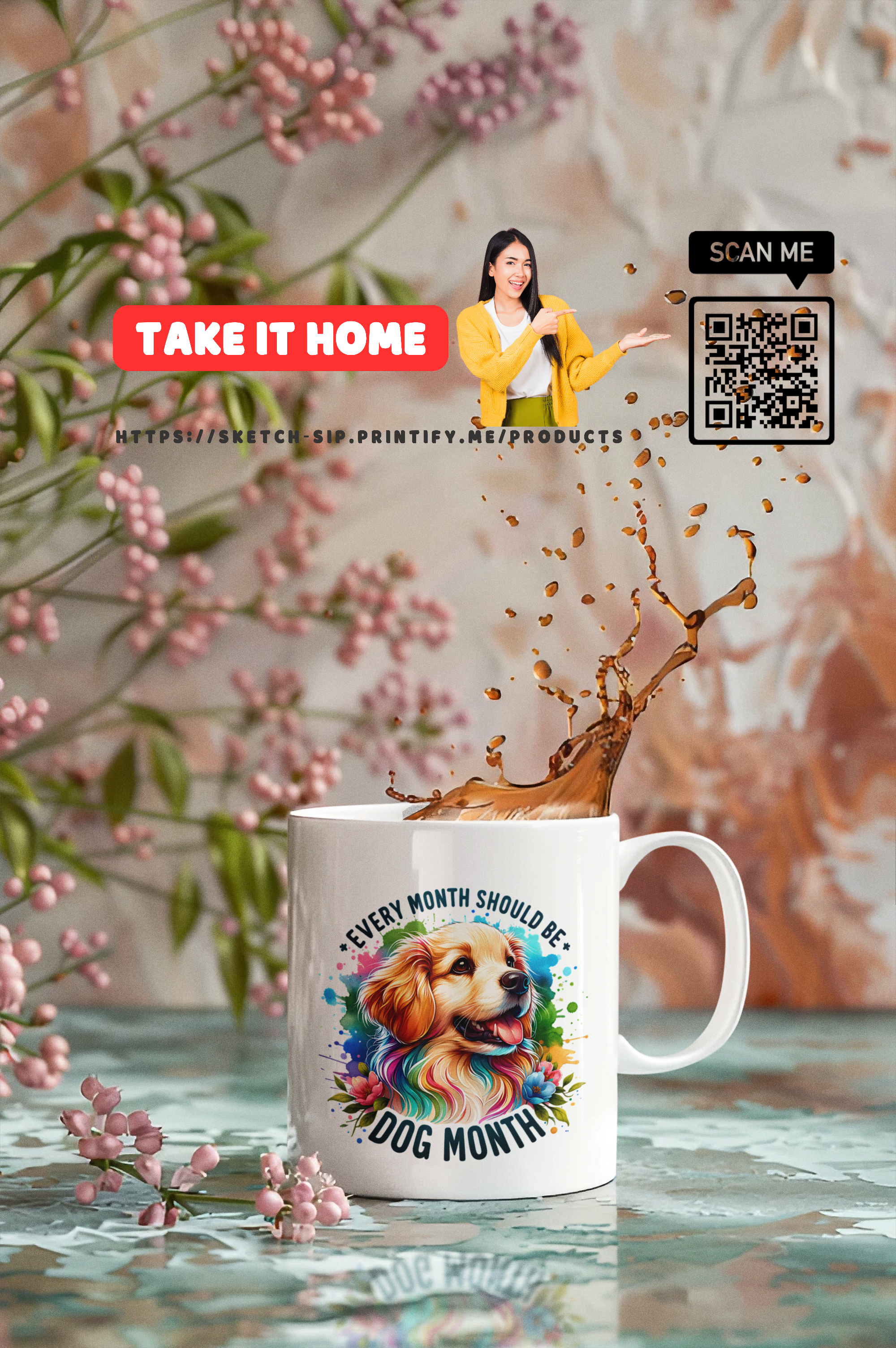 pet lover,Every Month Should Be Dog Month , dog month, dog lover, dog gift, dog mom, dog dad, ,coffee ,Accent Coffee Mug (11, 15oz) product thumbnail image pet lover,Every Month Should Be Dog Month , dog month, dog lover, dog gift, dog mom, dog dad, ,coffee ,Accent Coffee Mug (11, 15oz) product thumbnail image