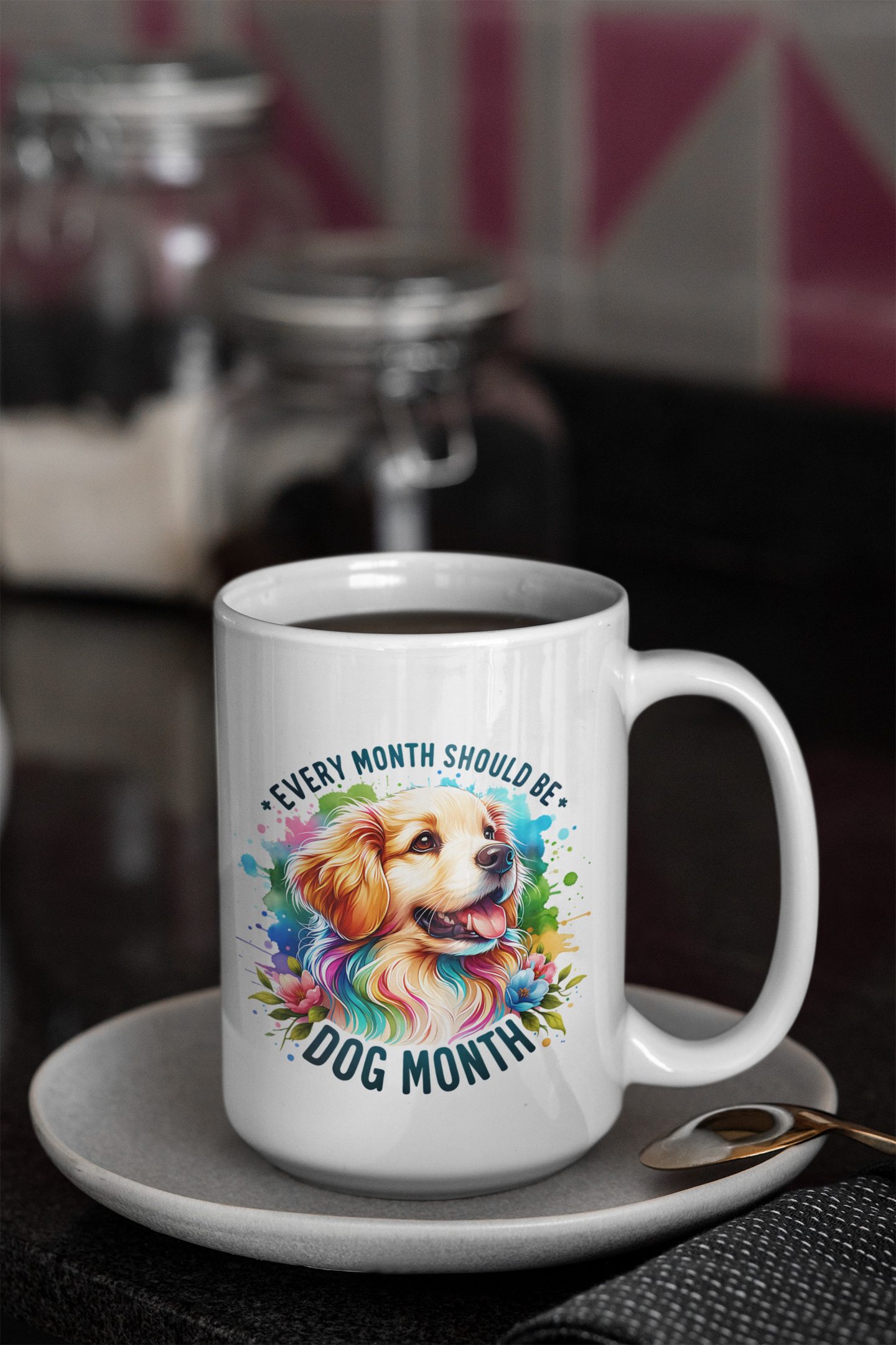 pet lover,Every Month Should Be Dog Month , dog month, dog lover, dog gift, dog mom, dog dad, ,coffee ,Accent Coffee Mug (11, 15oz) product thumbnail image pet lover,Every Month Should Be Dog Month , dog month, dog lover, dog gift, dog mom, dog dad, ,coffee ,Accent Coffee Mug (11, 15oz) product thumbnail image