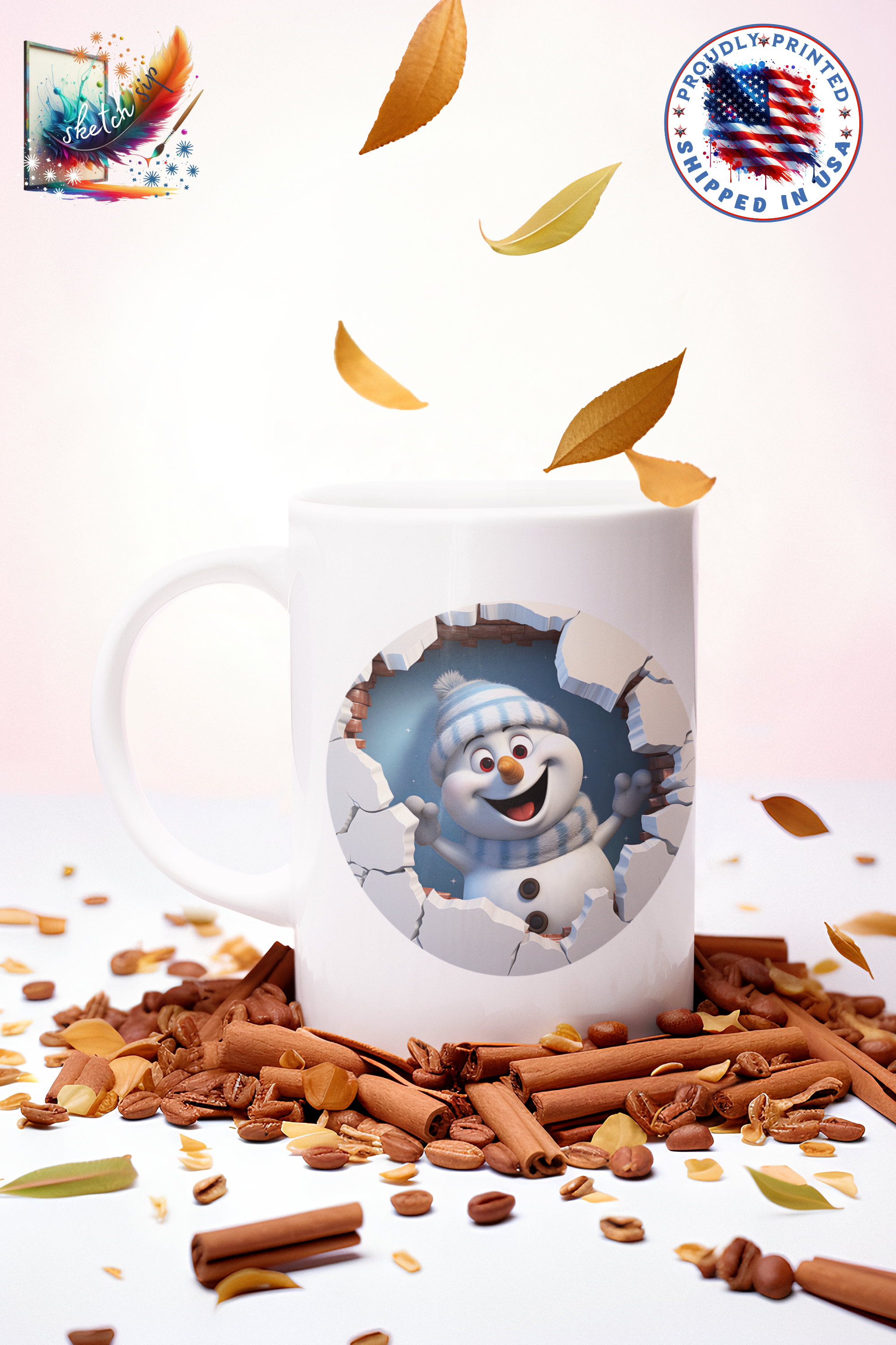 Peek-A-Boo Mugs: Adorable Characters Breaking Through! , Autumn Decor, Fall Coffee Mug, fall gift Mug 11oz product thumbnail image Peek-A-Boo Mugs: Adorable Characters Breaking Through! , Autumn Decor, Fall Coffee Mug, fall gift Mug 11oz product thumbnail image