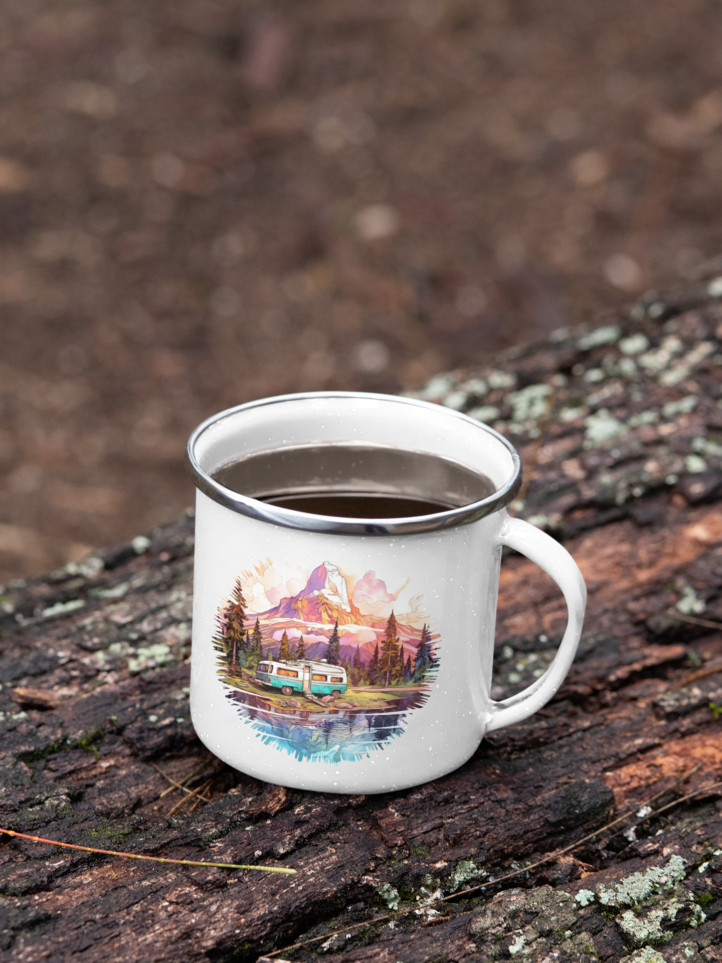 Sip Adventure with Every Cup – Perfect Mug for Wanderers & Dreamers! - Enamel Camping Mug product thumbnail image Sip Adventure with Every Cup – Perfect Mug for Wanderers & Dreamers! - Enamel Camping Mug product thumbnail image