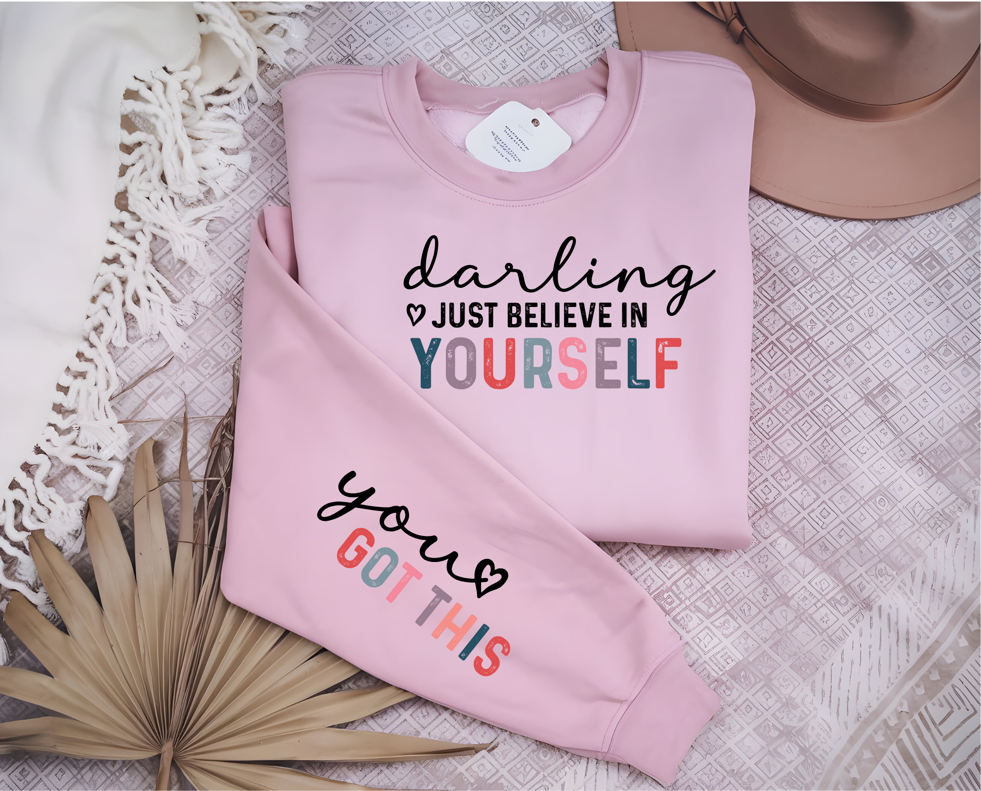 Empowering Quotes Sweatshirt, Inspirational Crewneck Jumper, Motivational Unisex Pullover, Self Belief Hoodie, Positive Vibes Top product thumbnail image Empowering Quotes Sweatshirt, Inspirational Crewneck Jumper, Motivational Unisex Pullover, Self Belief Hoodie, Positive Vibes Top product thumbnail image